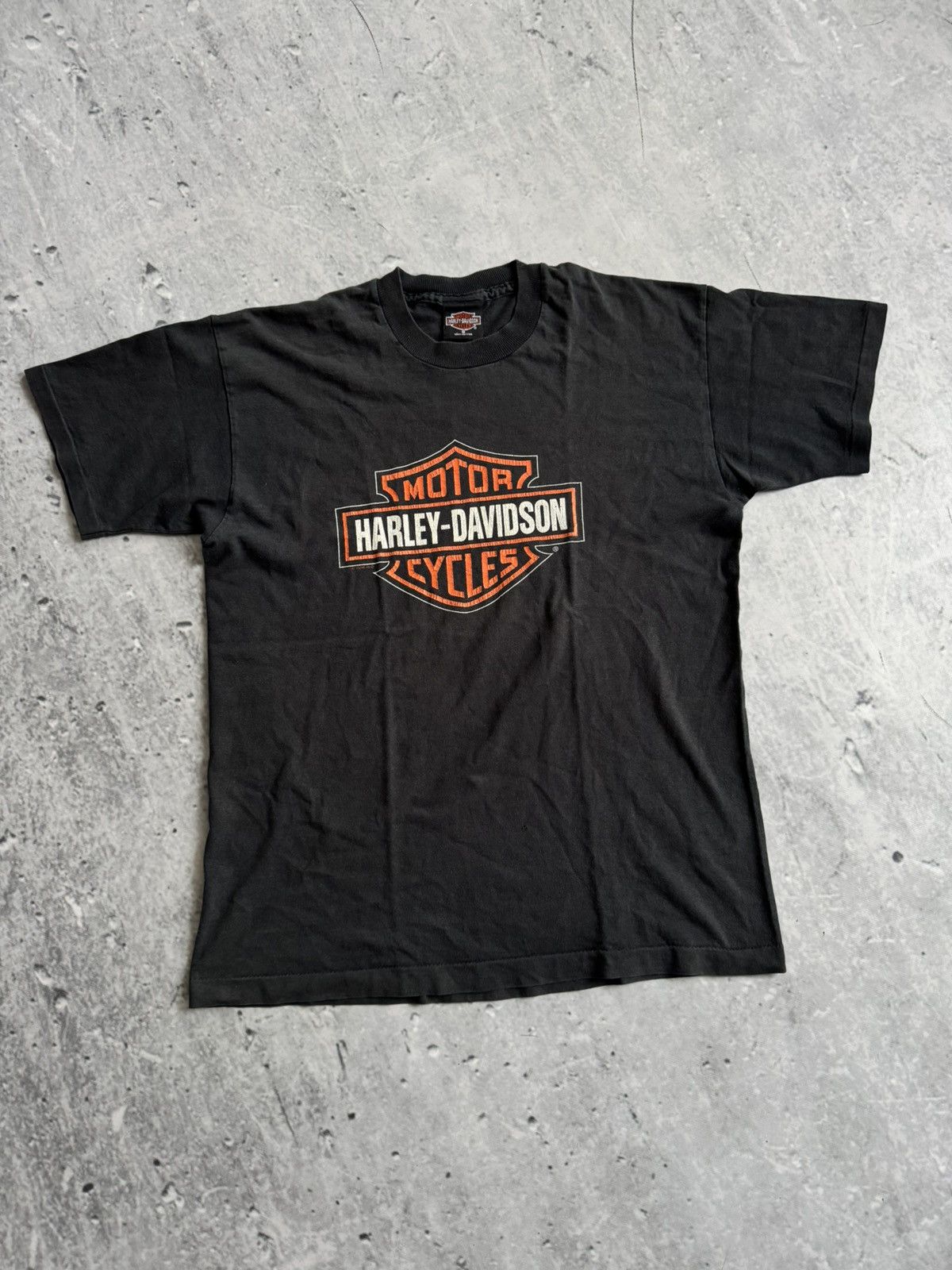 Harley Davidson × Vintage Vintage 1996 tee centre Big Logo t-shirt Size US S / EU 44-46 / 1 - 1 Thumbnail