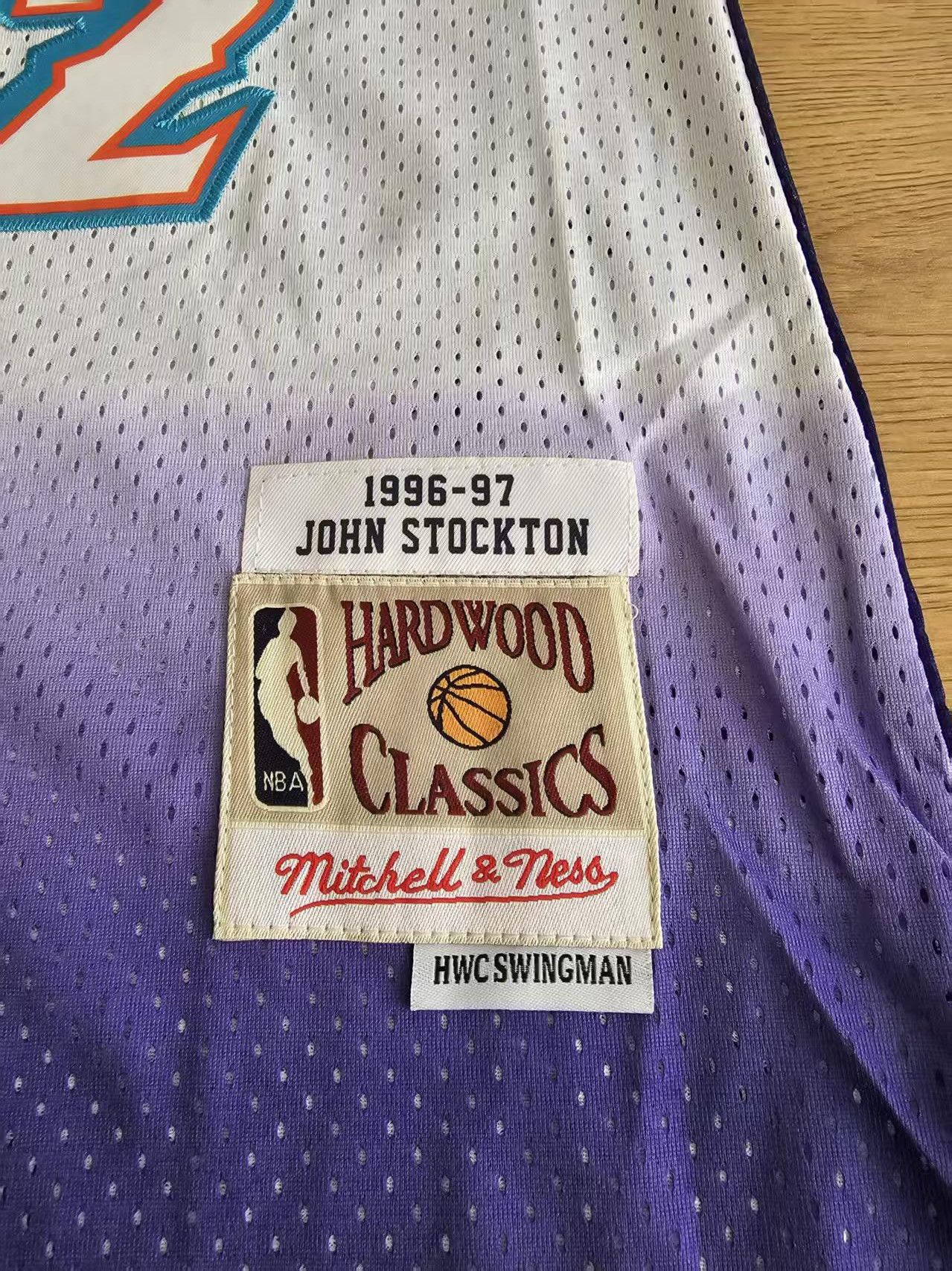NBA 1996 97 Utah Jazz #12 John Stockton Jersey Size US XL / EU 56 / 4 - 4 Thumbnail