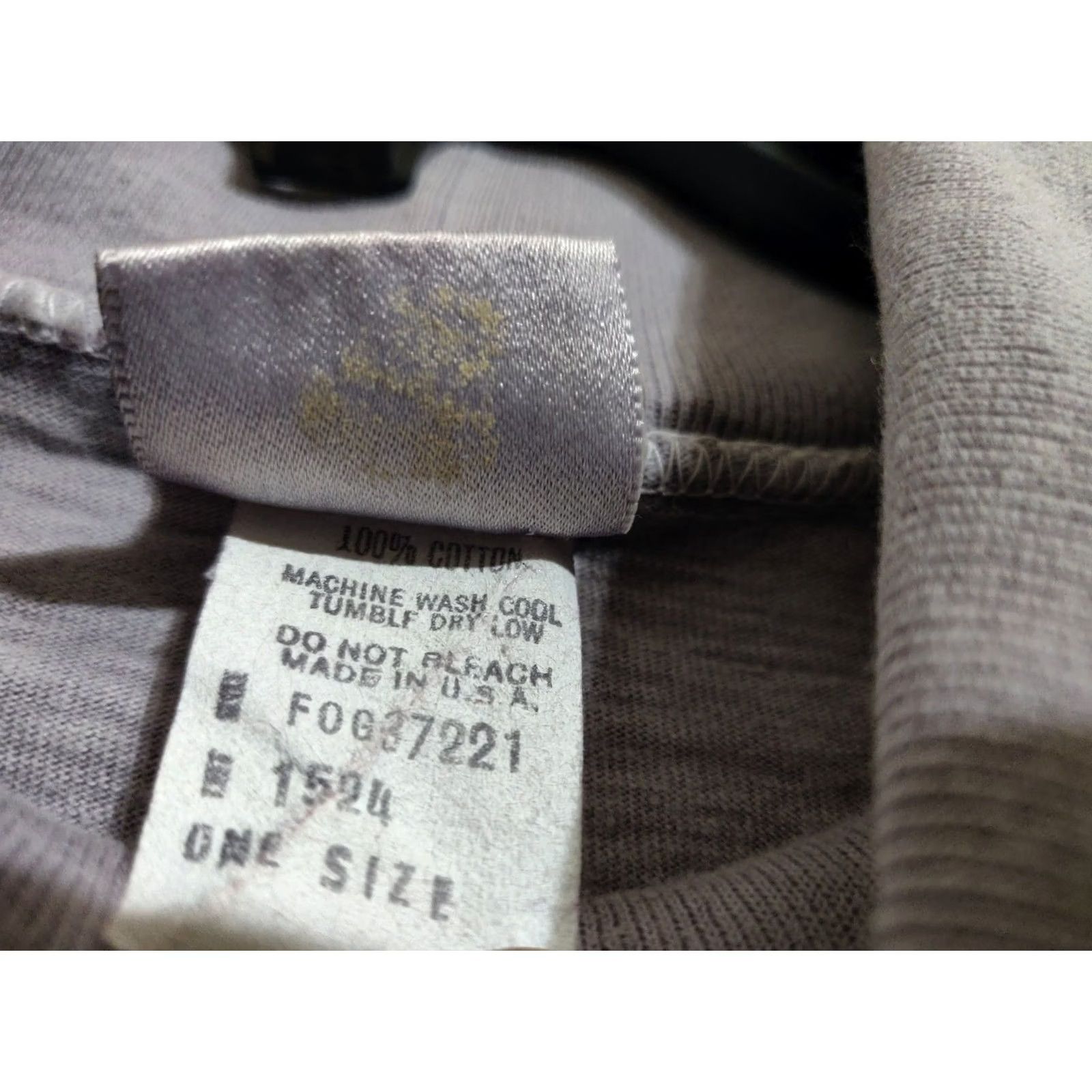 Guess VINTAGE GUESS Shirt Turtleneck Gray L/S One Size USA Size US L / EU 52-54 / 3 - 6 Thumbnail