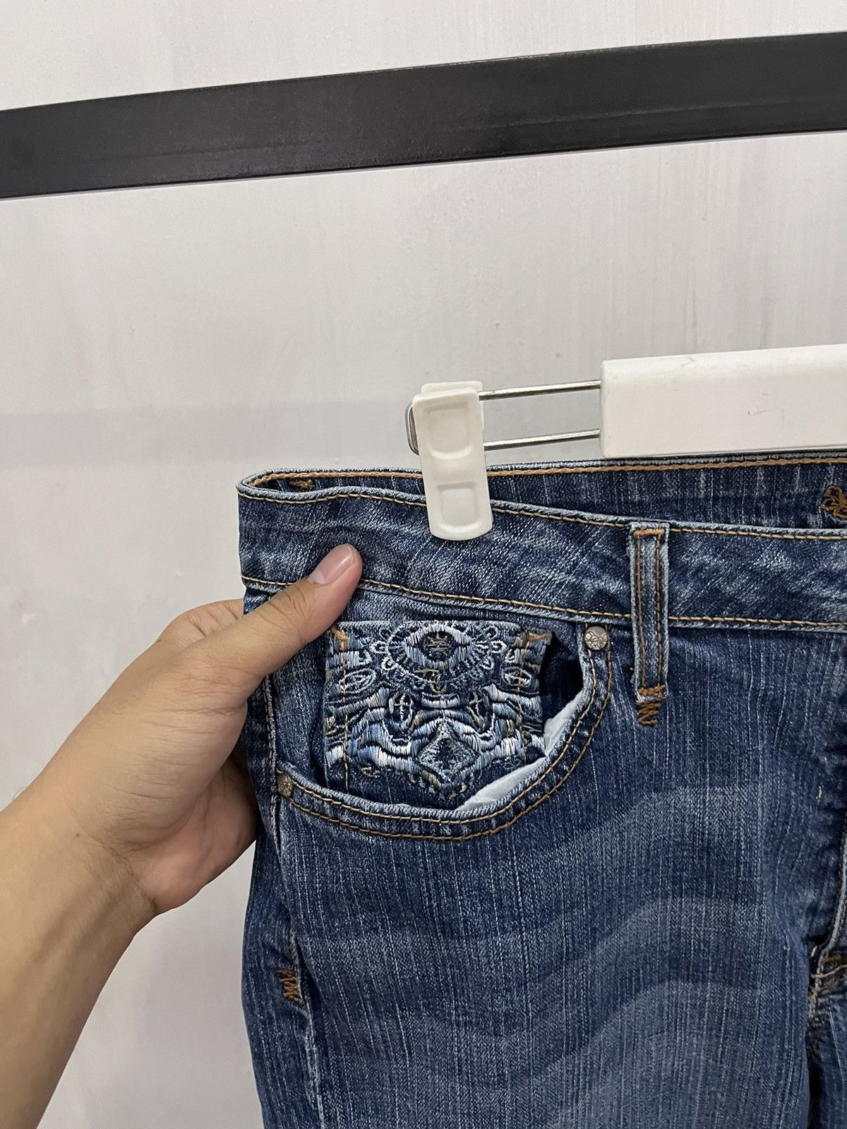 Designer × Japanese Brand Vtg Kikit Designer Denim pants W34 Size 34" / US 12 / IT 48 - 3 Thumbnail