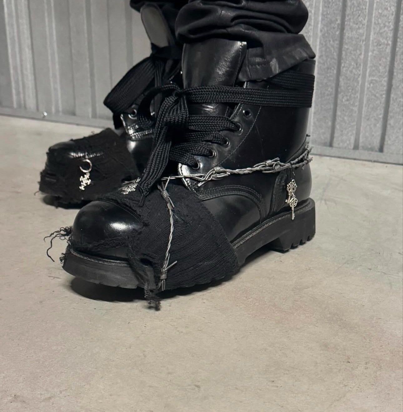 Other 1980's Graveyard Ankle Boots Size US 13 / EU 46 - 6 Thumbnail