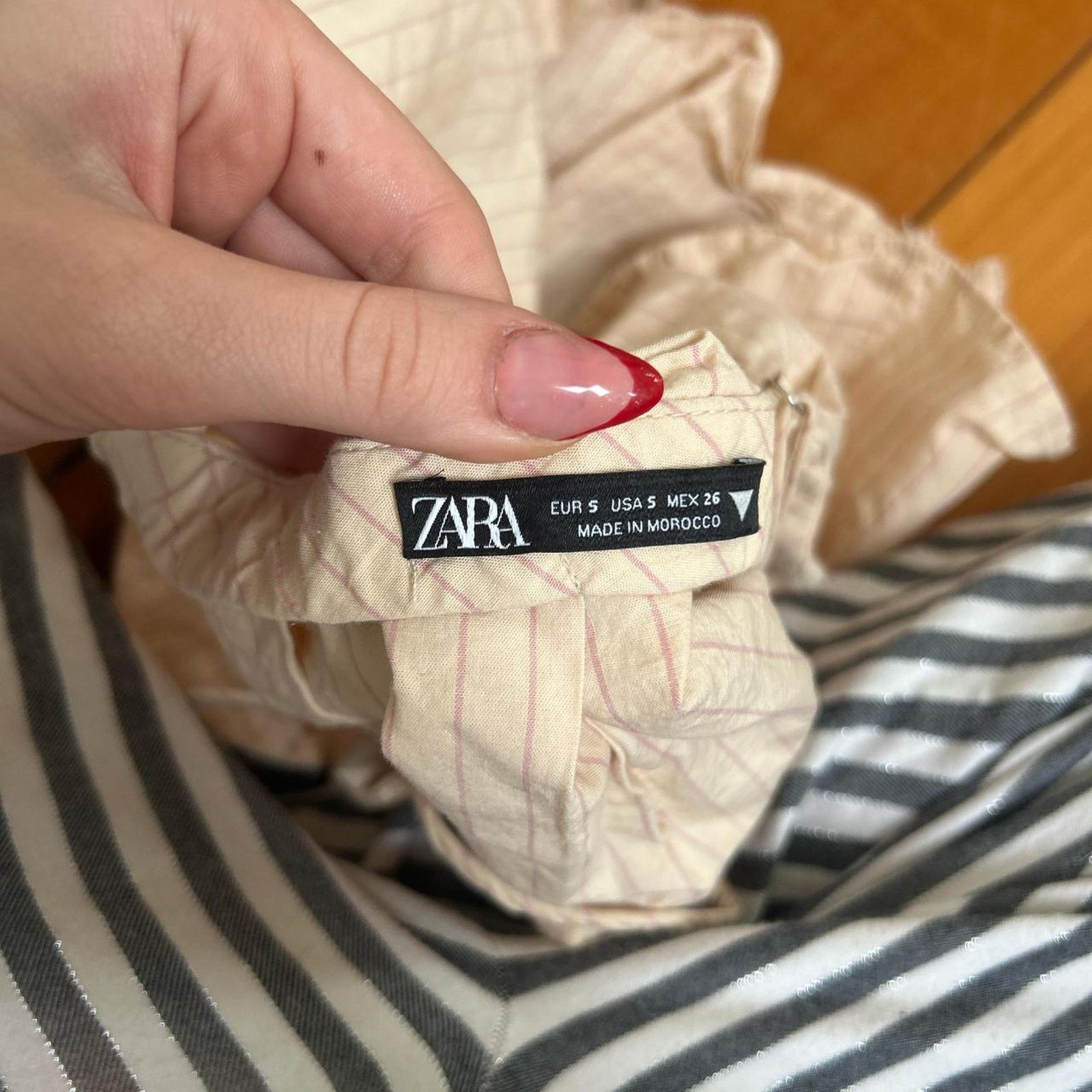 Zara Pink pinstripe babydoll top feminine Size S / US 4 / IT 40 - 3 Thumbnail