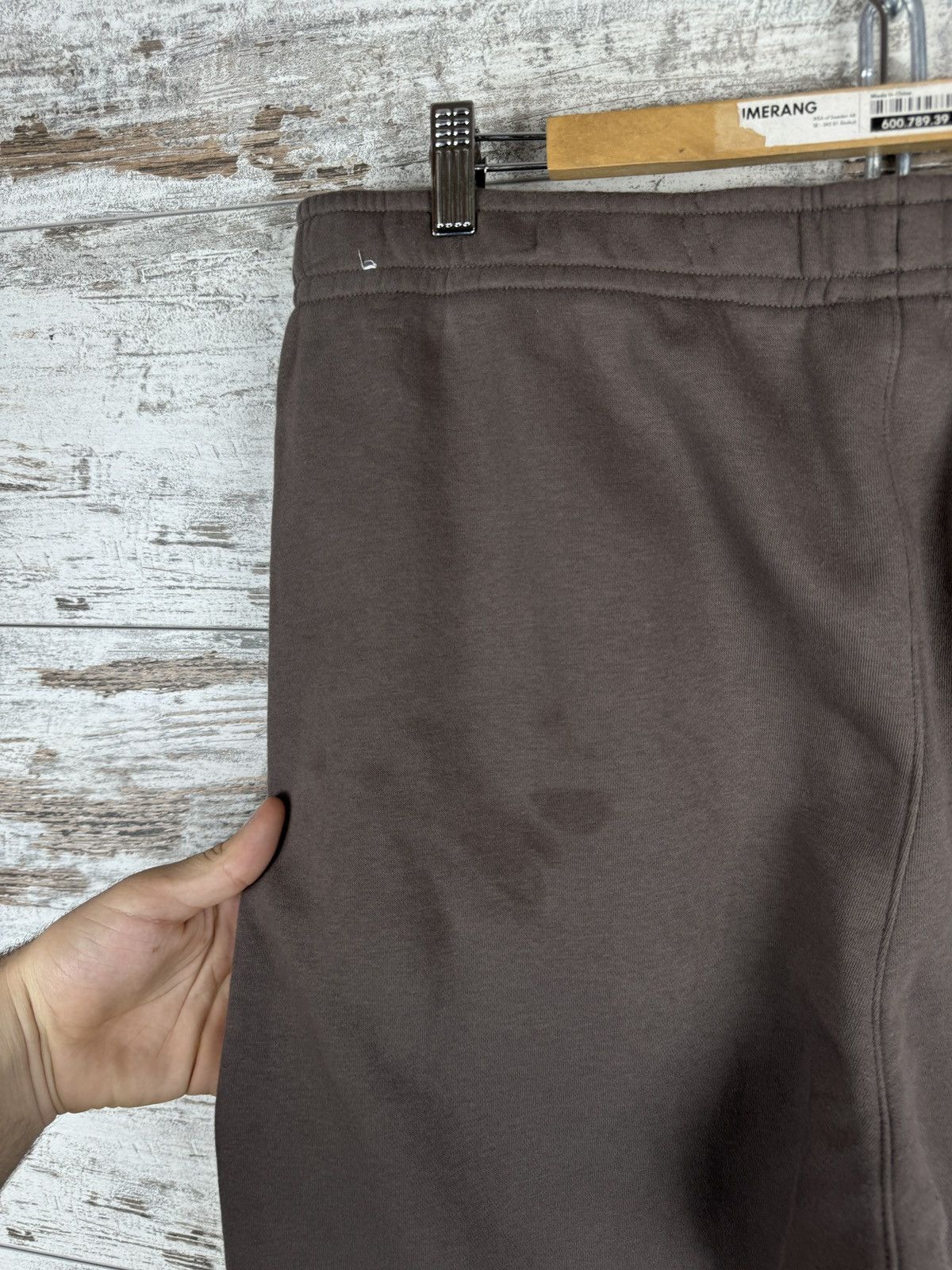 Nike × Vintage Mens Nike swoosh brown sweatpants y2k pants drill Size US 36 / EU 52 - 12 Thumbnail