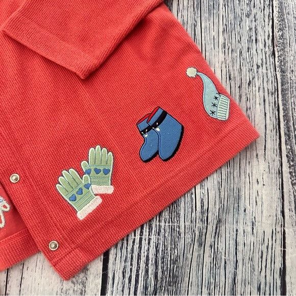 Other Vintage 2003 Christopher & Banks Coral Knit Cardigan with Wi Size M / US 6-8 / IT 42-44 - 3 Thumbnail