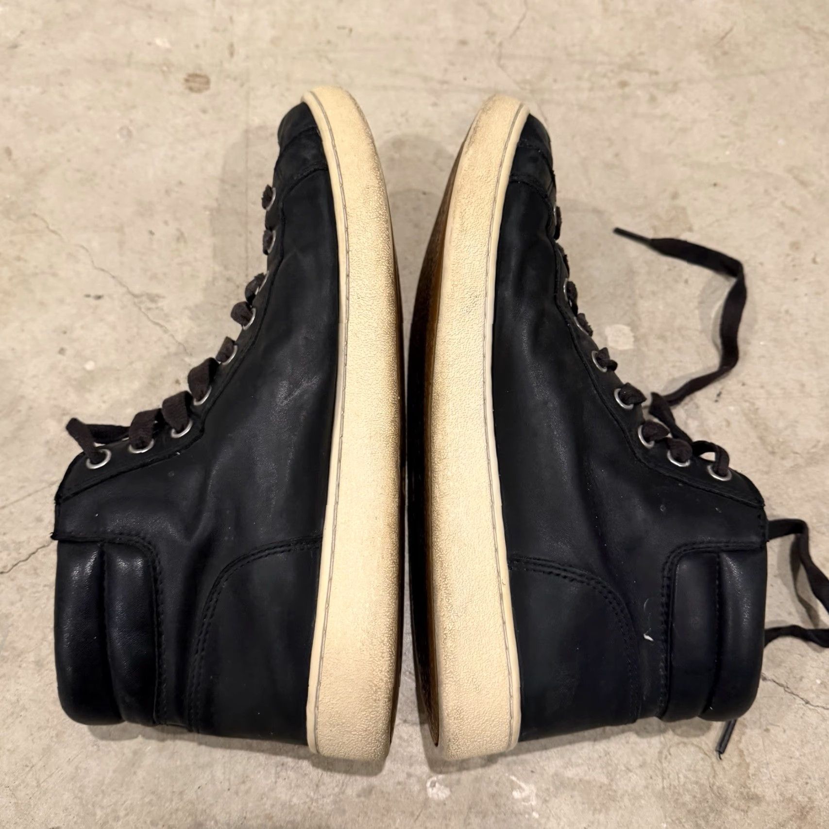 Ugg UGG Womens Sneaker High Top Leather Zip Lace Up Black Casual Comfort Shoes 10 US Womens Shoes Zipper Logo Athletic Walking Size M / US 6-8 / IT 42-44 - 7 Thumbnail