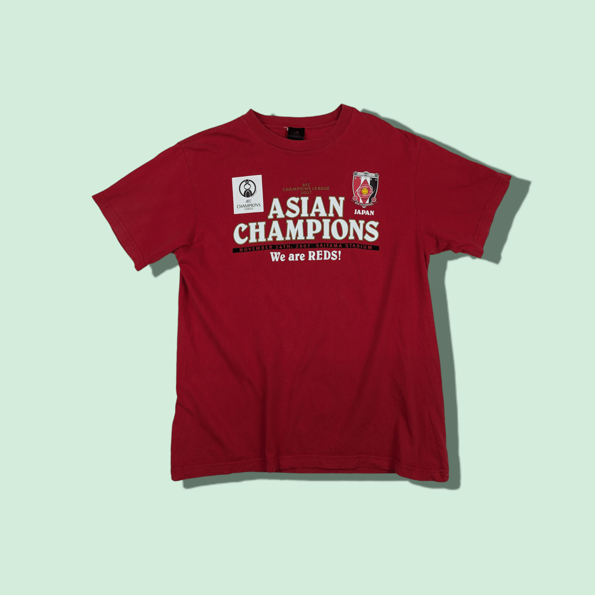 UEFA 2007 AFC Champions Urawa Red Diamonds J-League T-Shirt Size US M / EU 48-50 / 2 - 1 Thumbnail