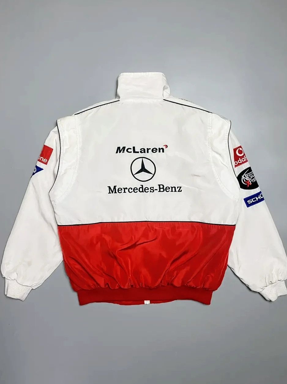 Mercedes-Benz 💥 Mercedes Bens x Mclaren 💥 Vintage Racing Jacket Bomber Size US XL / EU 56 / 4 - 2 Thumbnail