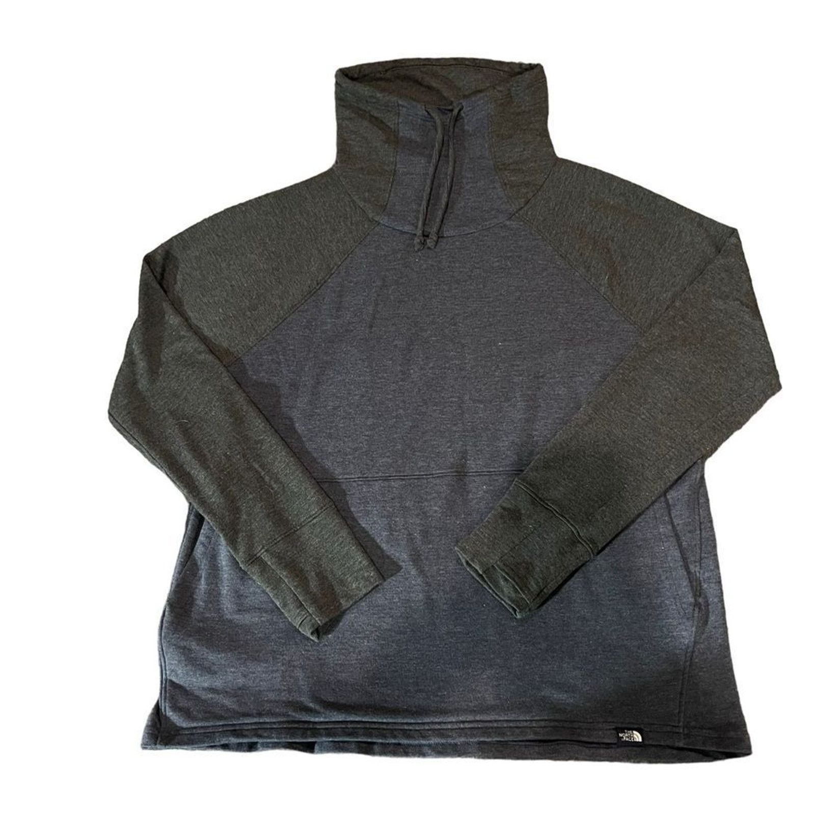 The North Face North Face Sweatshirt Womens Large Gray Heather Mock Neck Size L / US 10 / IT 46 - 2 Thumbnail