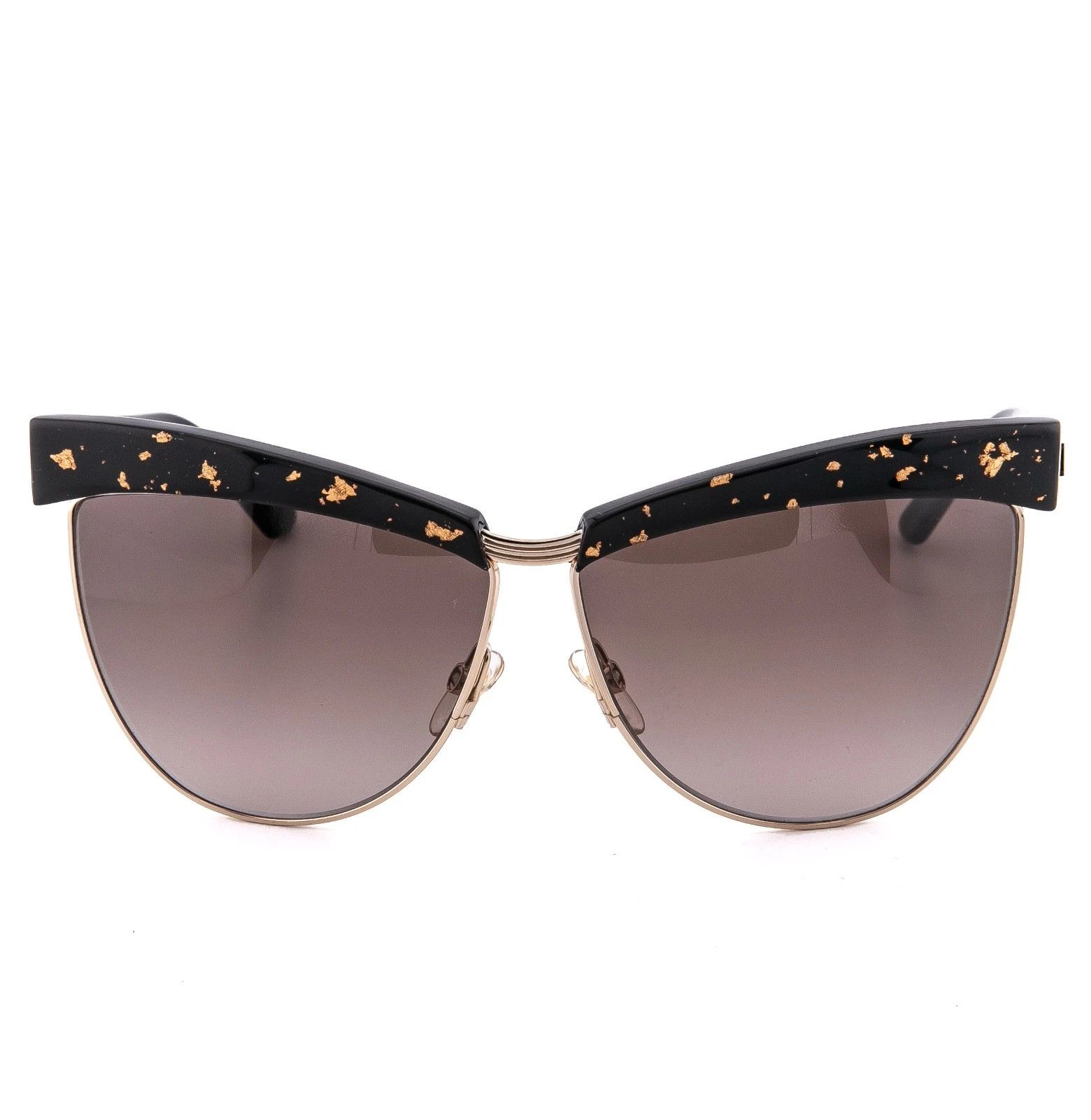Christian Dior Monsieur CHRISTIAN DIOR METEORE Black 24K Gold Leaf Sunglasses Size ONE SIZE - 7 Thumbnail