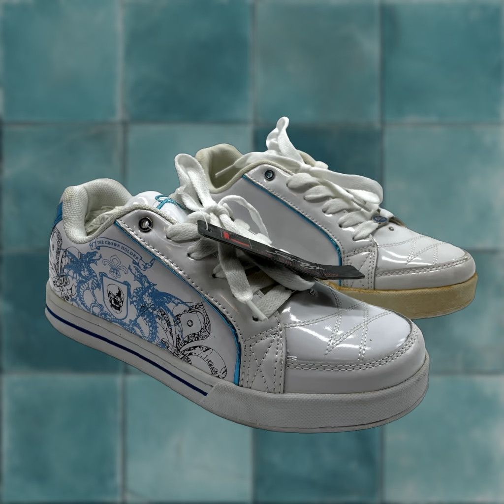 Fubu VINTAGE Fubu Sneakers Women's 5.5 6 White Skater Grunge Low Top CYBER Y2K Deadstock Size M / US 6-8 / IT 42-44 - 1 Thumbnail