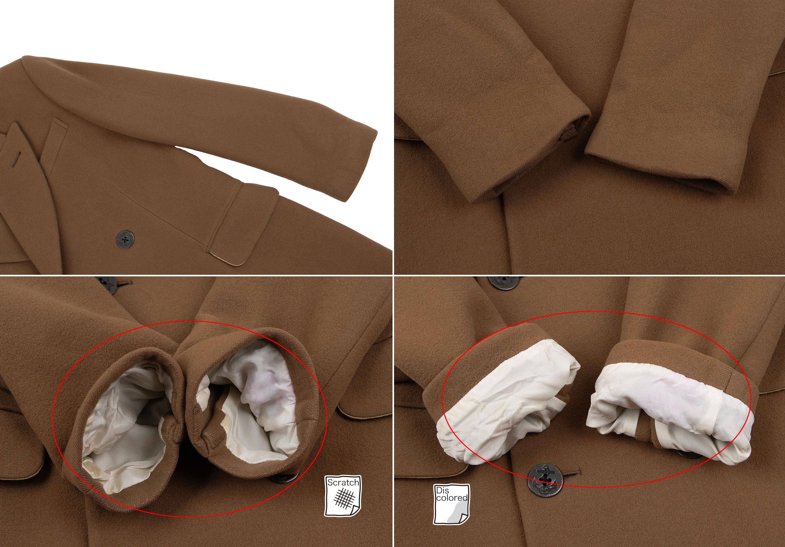 Jean Paul Gaultier Wool Melton Peak Lapel P Coat in Camel Size 50 Size US M / EU 48-50 / 2 - 7 Thumbnail