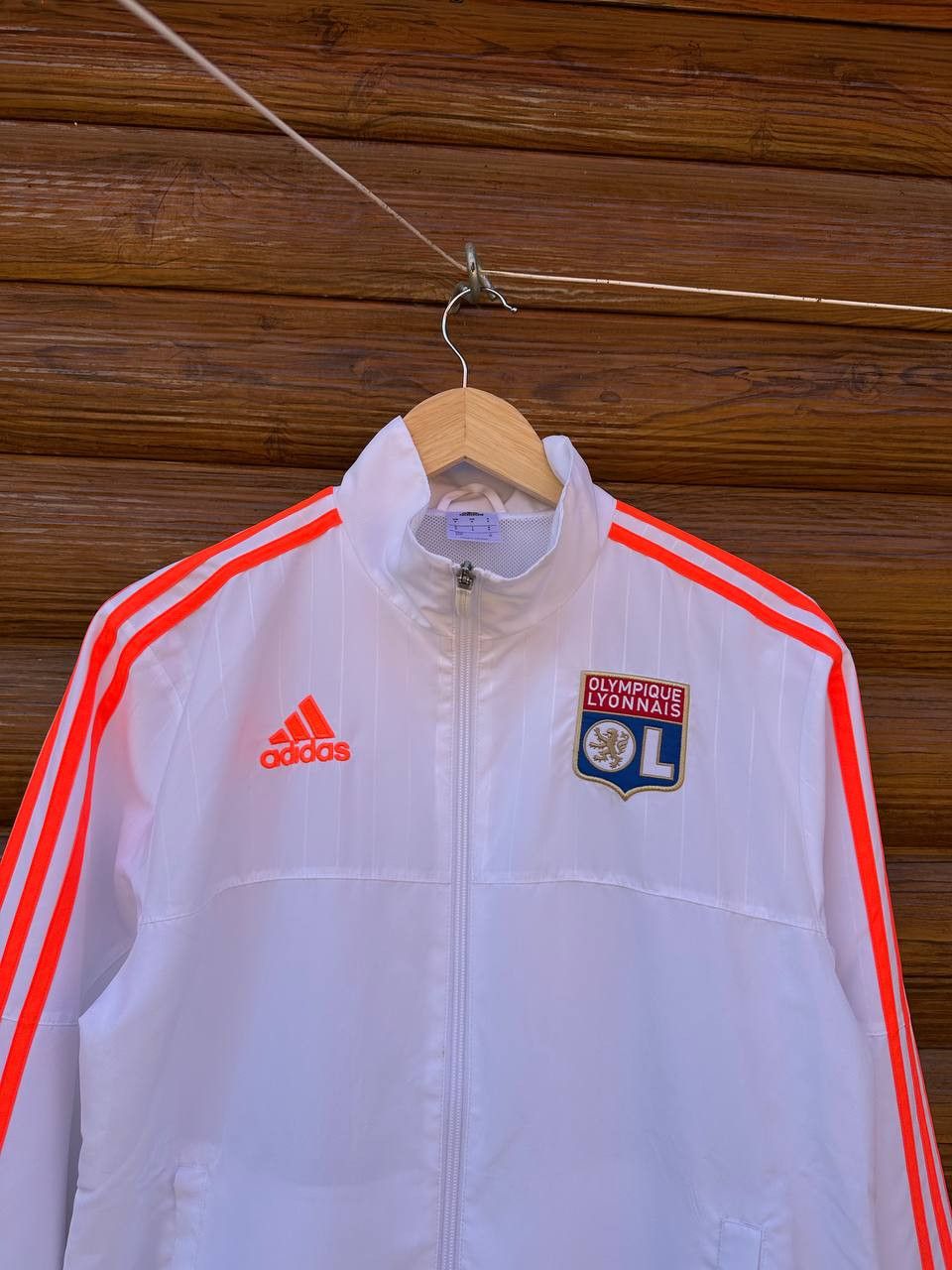 Adidas Adidas Olympique Lyonnais Football Jacket Soccer Track Size US S / EU 44-46 / 1 - 2 Thumbnail