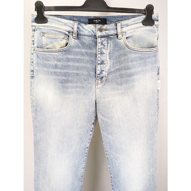 Amiri o1rshd1 Stack Flare Jeans in Stone Indigo Size US 32 / EU 48 - 3 Thumbnail