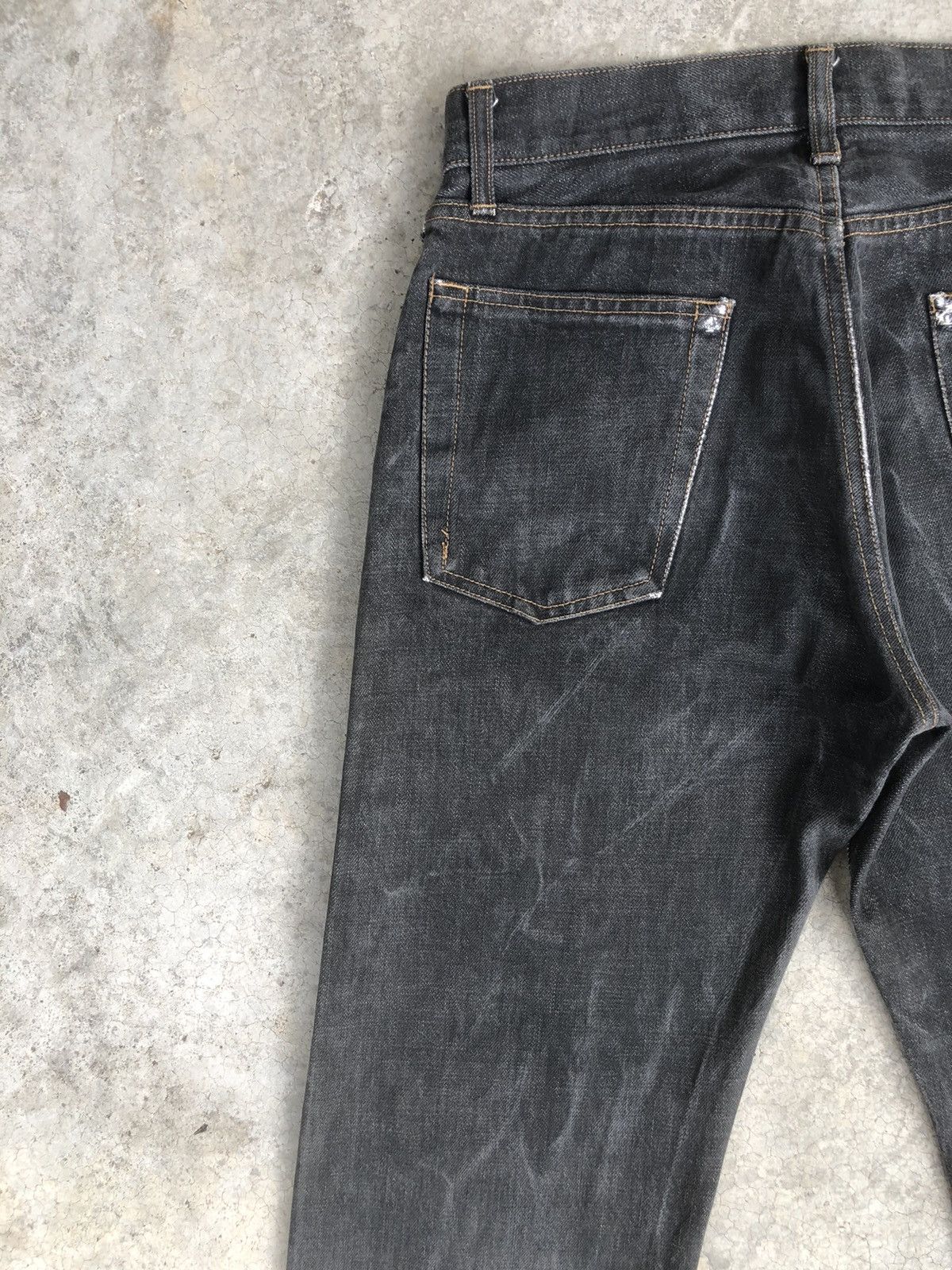 Japanese Brand Comme Ca Du Selvedge Denim Distressed Jeans Size US 30 / EU 46 - 9 Thumbnail