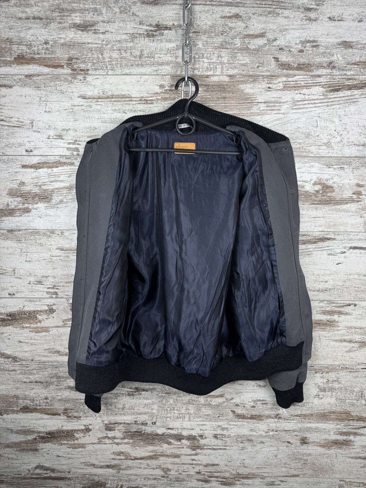 Albam Mens Vintage Albam bombers made in England jacket grey Size US S / EU 44-46 / 1 - 13 Thumbnail