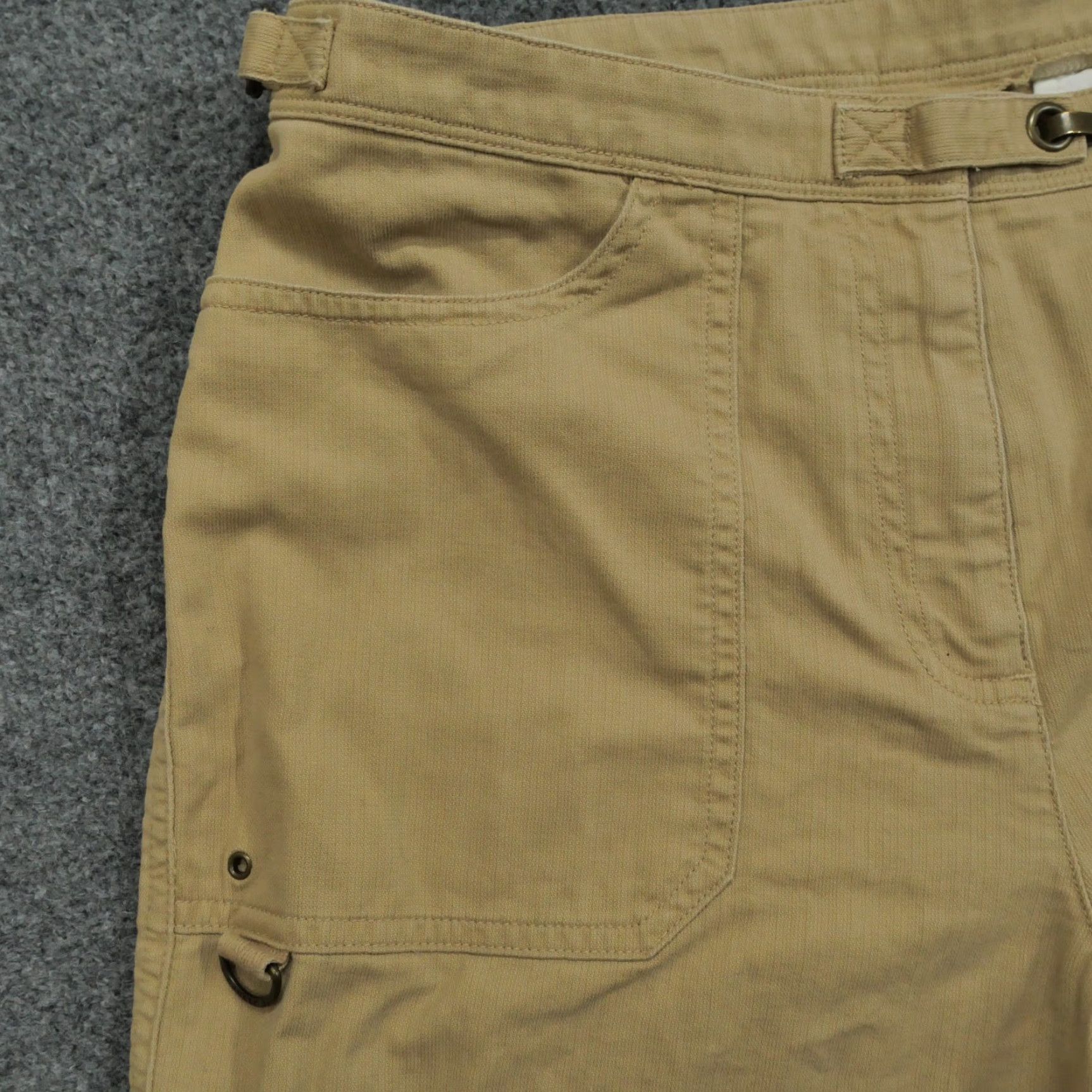 Ralph Lauren VINTAGE Ralph Lauren Pants Womens 8 Petite 8P Tan Brown Military Cropped Y2K Straight Pockets Beiges Brown Cropped 24in Inseam Womens Size 30" / US 8 / IT 44 - 3 Thumbnail