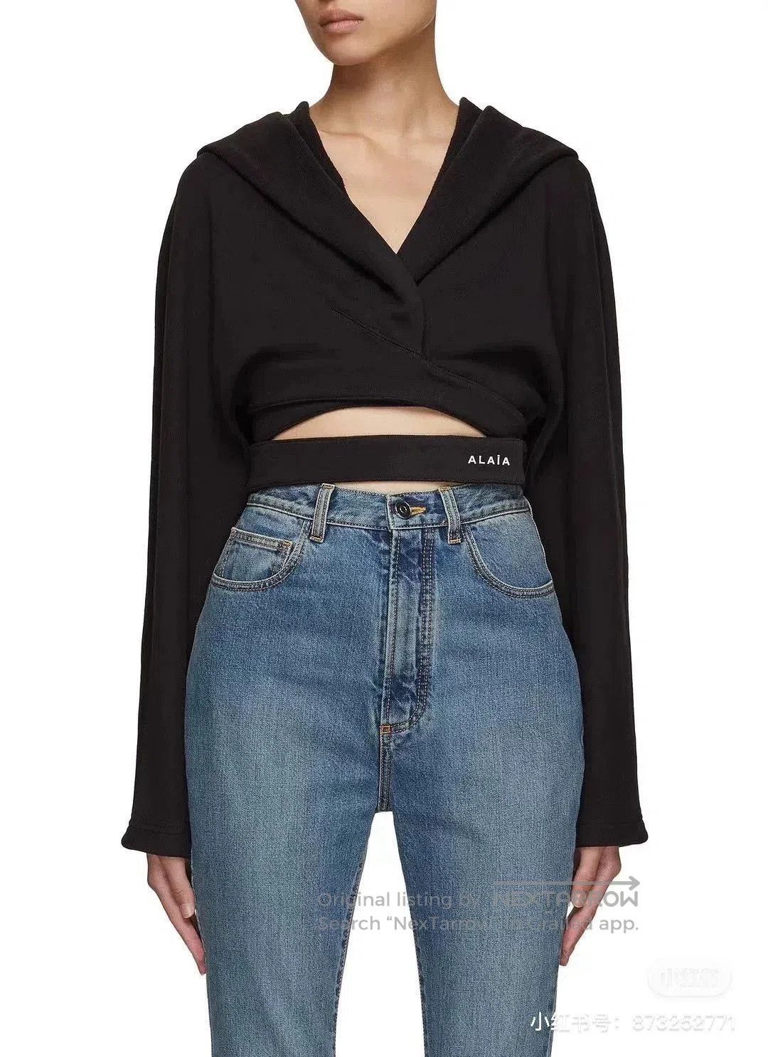 Alaia Alaia Hooded Drawstring Sweatshirt. Size S / US 4 / IT 40 - 6 Thumbnail