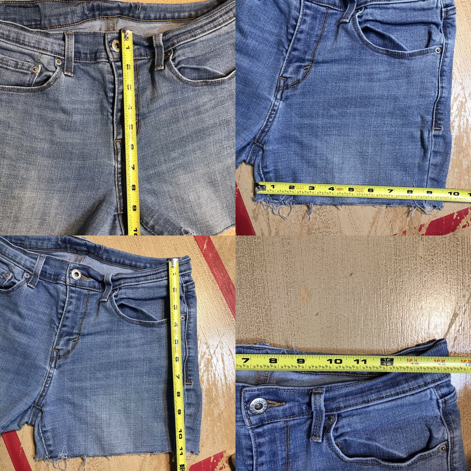 Levi's Levi's Shorts Womens Tag 6 Blue Denim Cut-Off Frayed Hems Zip Fly Light Blue 80s 90s Bohemian Classic Designer Walking Mens? Size 28" / US 6 / IT 42 - 8 Thumbnail