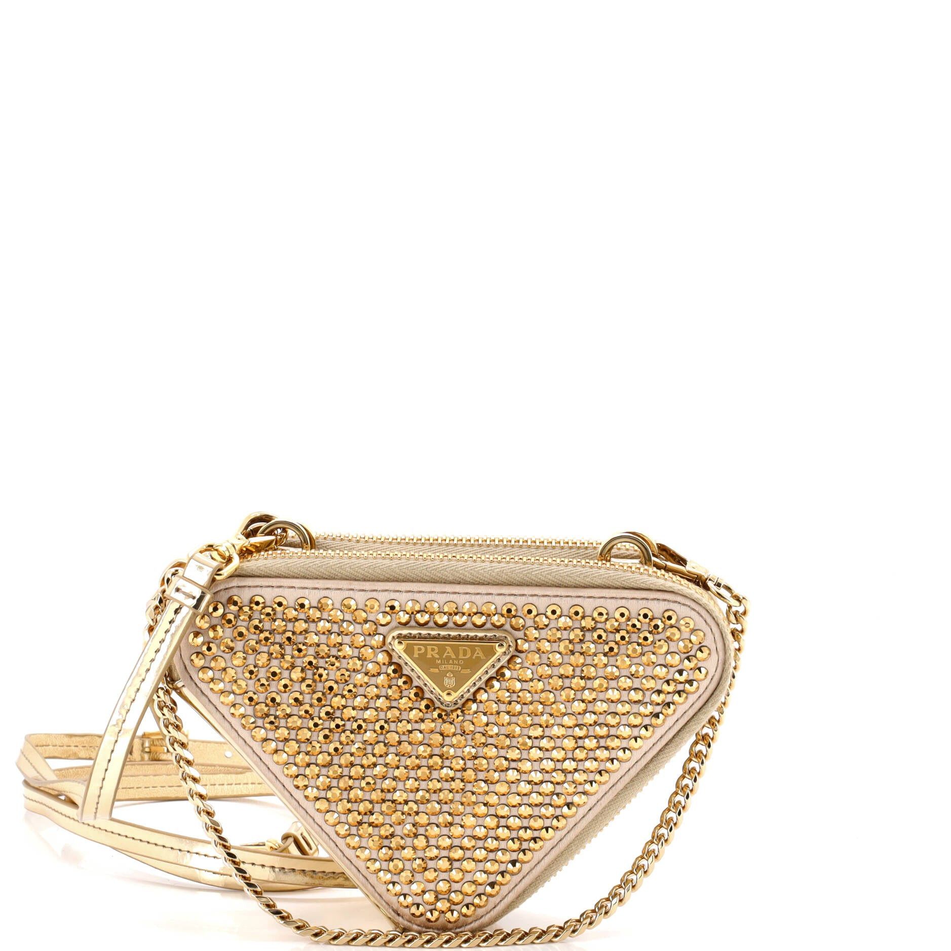 Prada Triangle Double Pouch Crossbody Size ONE SIZE - 1 Thumbnail