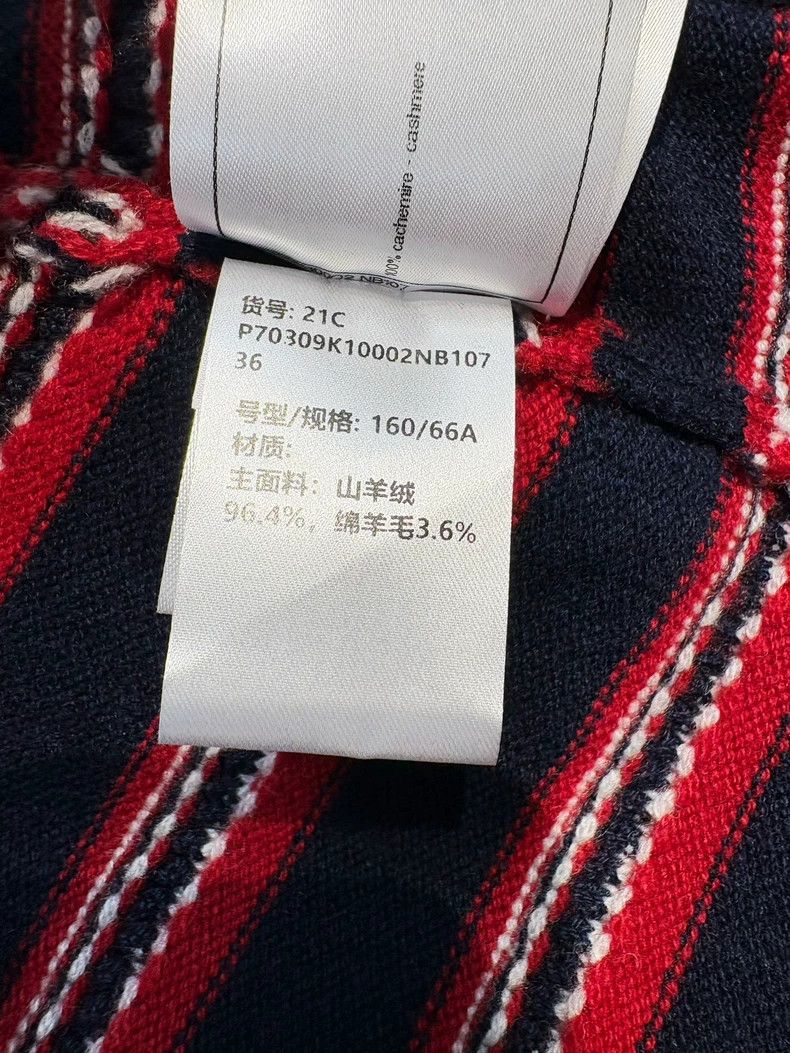 Chanel Chanel SizeS 21C red and blue color block 36 size striped k Size 24" / US 00 / IT 34 - 9 Thumbnail