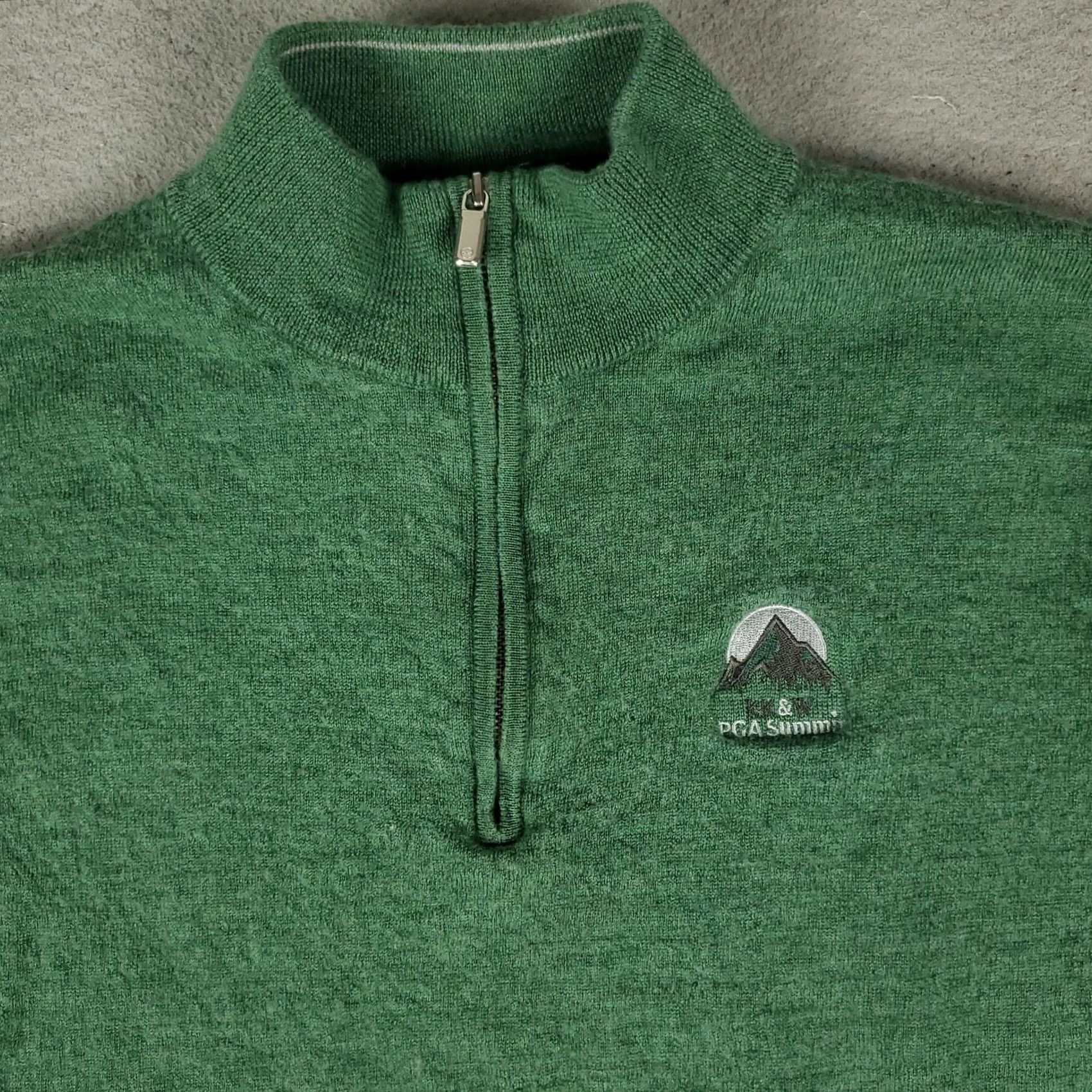 Peter Millar Peter Millar Sweater Mens M Green 1/4 Zip Merino Wool Golf Knit Pullover All Seasons Lightweight VINTAGE? Size US M / EU 48-50 / 2 - 2 Thumbnail