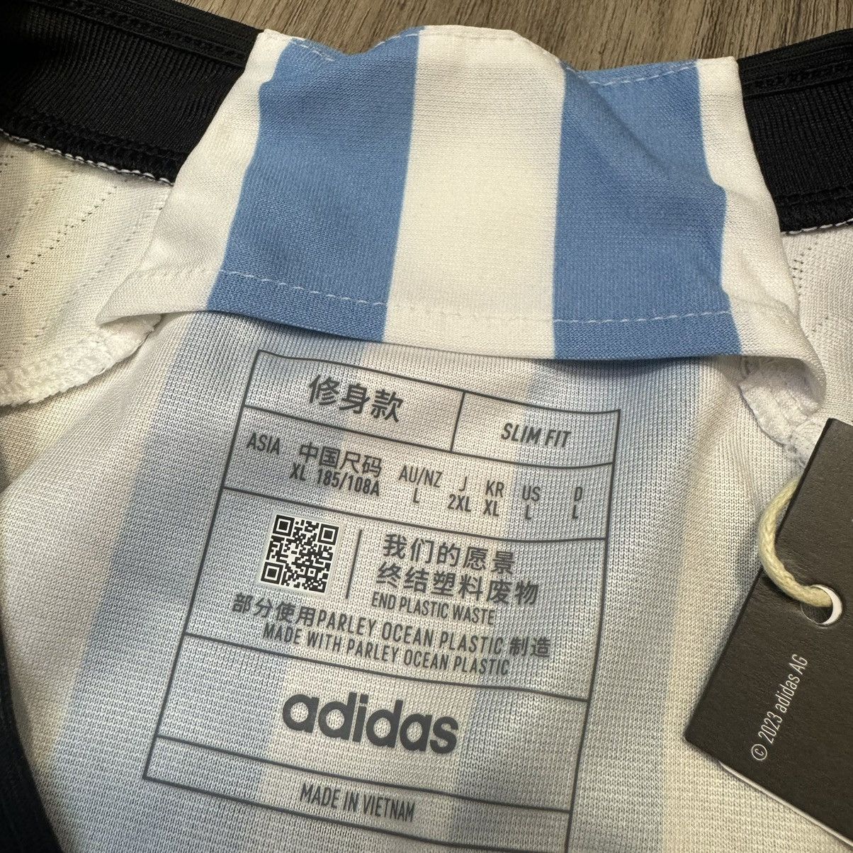 Adidas Argentina 22/23 player issue home shirt #10 Messi (Bnwt) Size US L / EU 52-54 / 3 - 8 Thumbnail