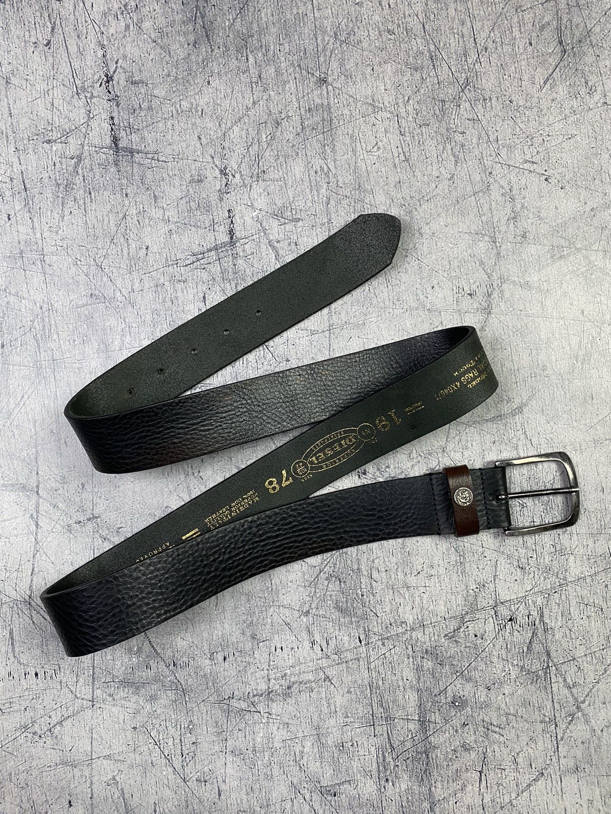 Diesel × Vintage Vintage Diesel Leather Belt Size ONE SIZE - 3 Thumbnail