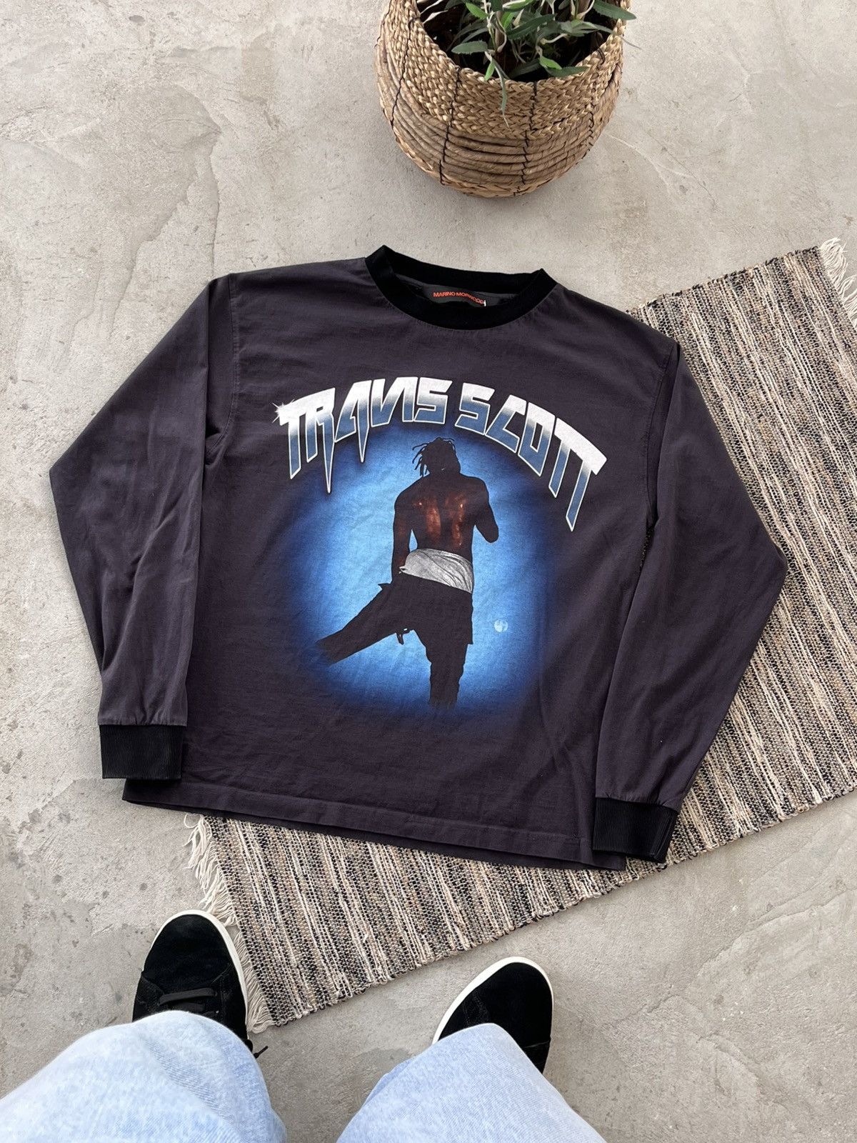 Marino Morwood Rare Travis Scott Marino Morwood LongSleeve Rap Tshirt Size US M / EU 48-50 / 2 - 1 Thumbnail