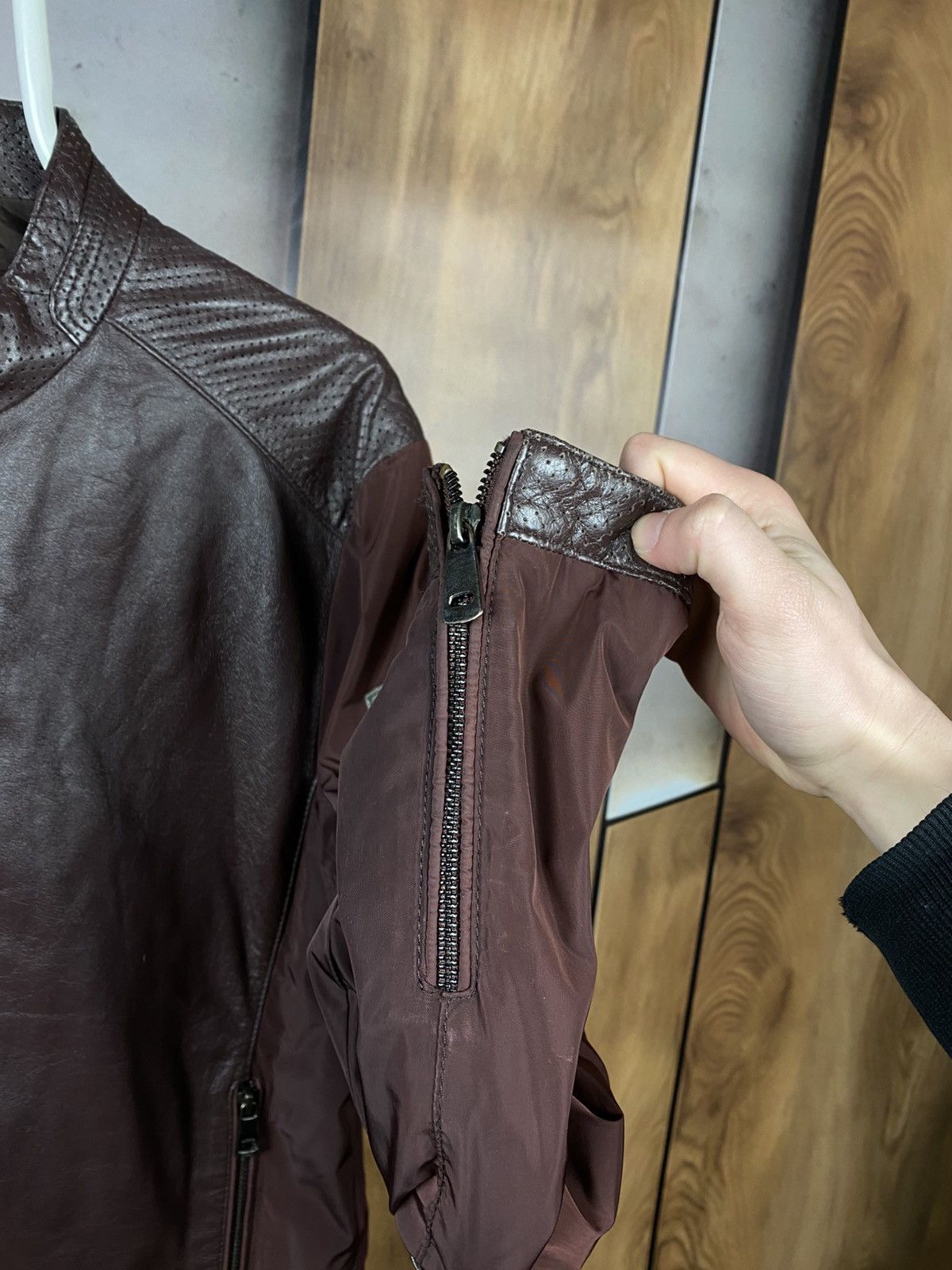 Cerruti 1881 🐊Lather Jacket Cerruti 1881 Path Logo Size 50🐊 Size US M / EU 48-50 / 2 - 11 Thumbnail