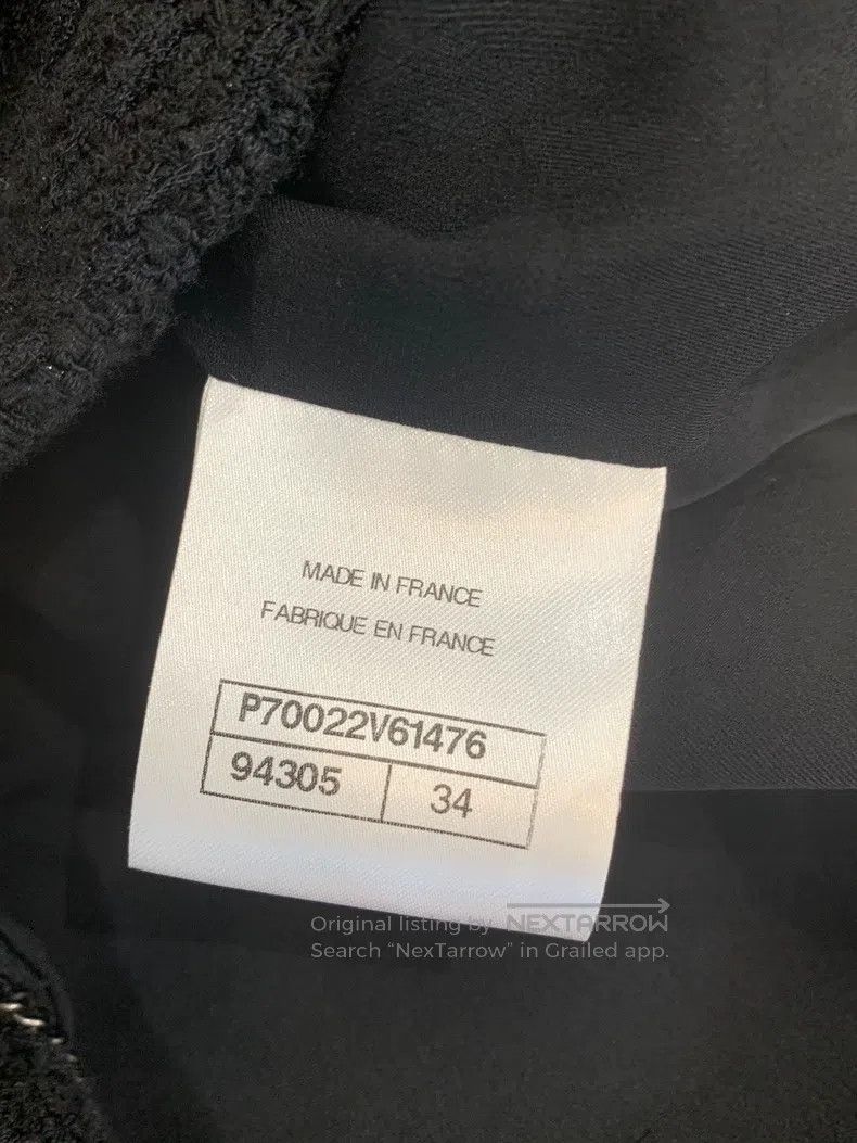 Chanel Chanel Classic black four-pocket jacket Size XXS / US 00 / IT 34 - 5 Thumbnail