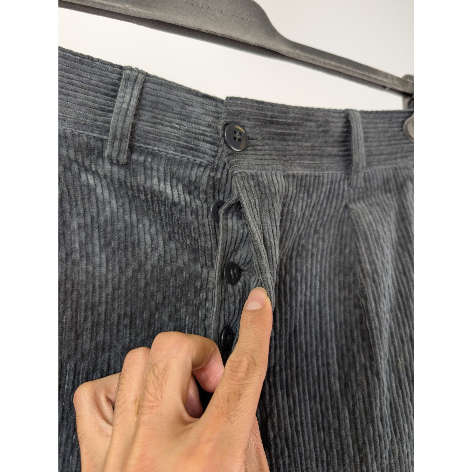 Todd Snyder o1rshd1 CC20 Corduroy Pleated Pants in Grey Size US 32 / EU 48 - 5 Thumbnail