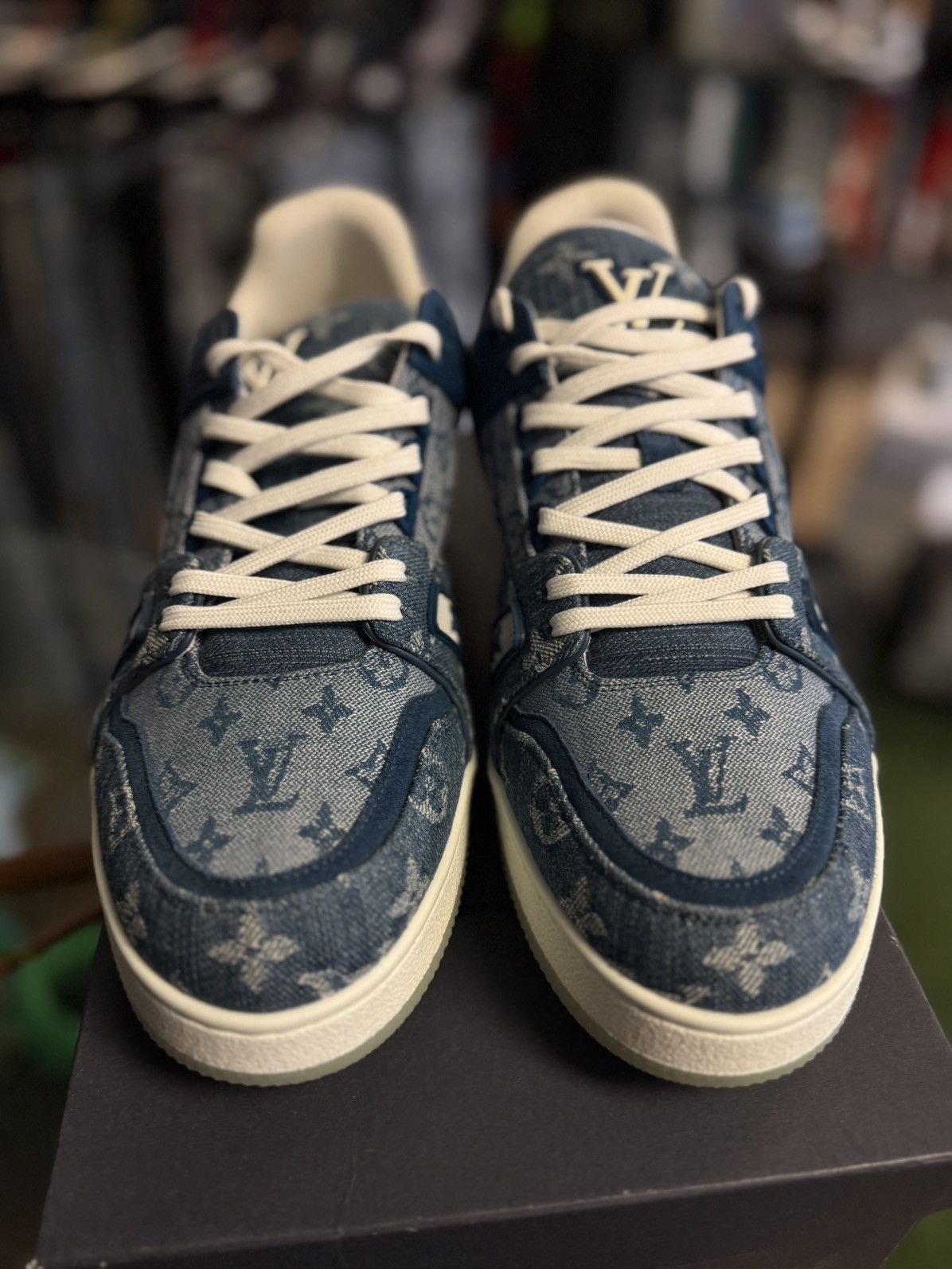 Louis Vuitton Louis Vuitton Denim Trainer 2020 Size 9UK/10US New Size US 10 / EU 43 - 4 Thumbnail