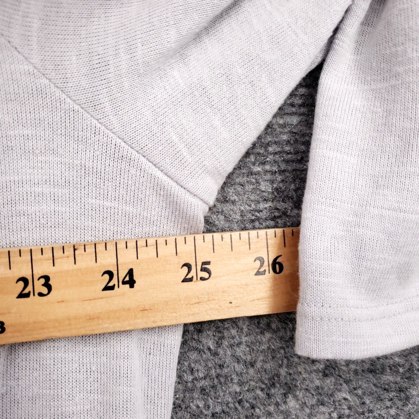 Vintage Beverly Drive Cardigan Womens 2X Gray Open Front Drape Waterfall Sweater (Plus) Size XXL / US 16-18 / IT 52-54 - 5 Thumbnail