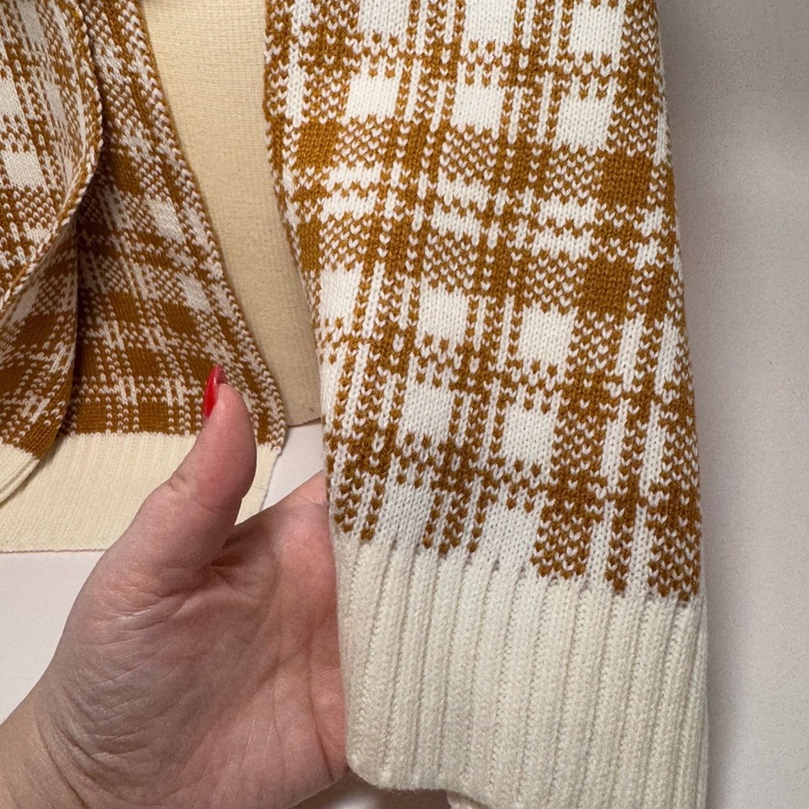 Timberland Timberland Reversible Plaid Scarf Orange & White NWT Winter Size ONE SIZE - 7 Thumbnail