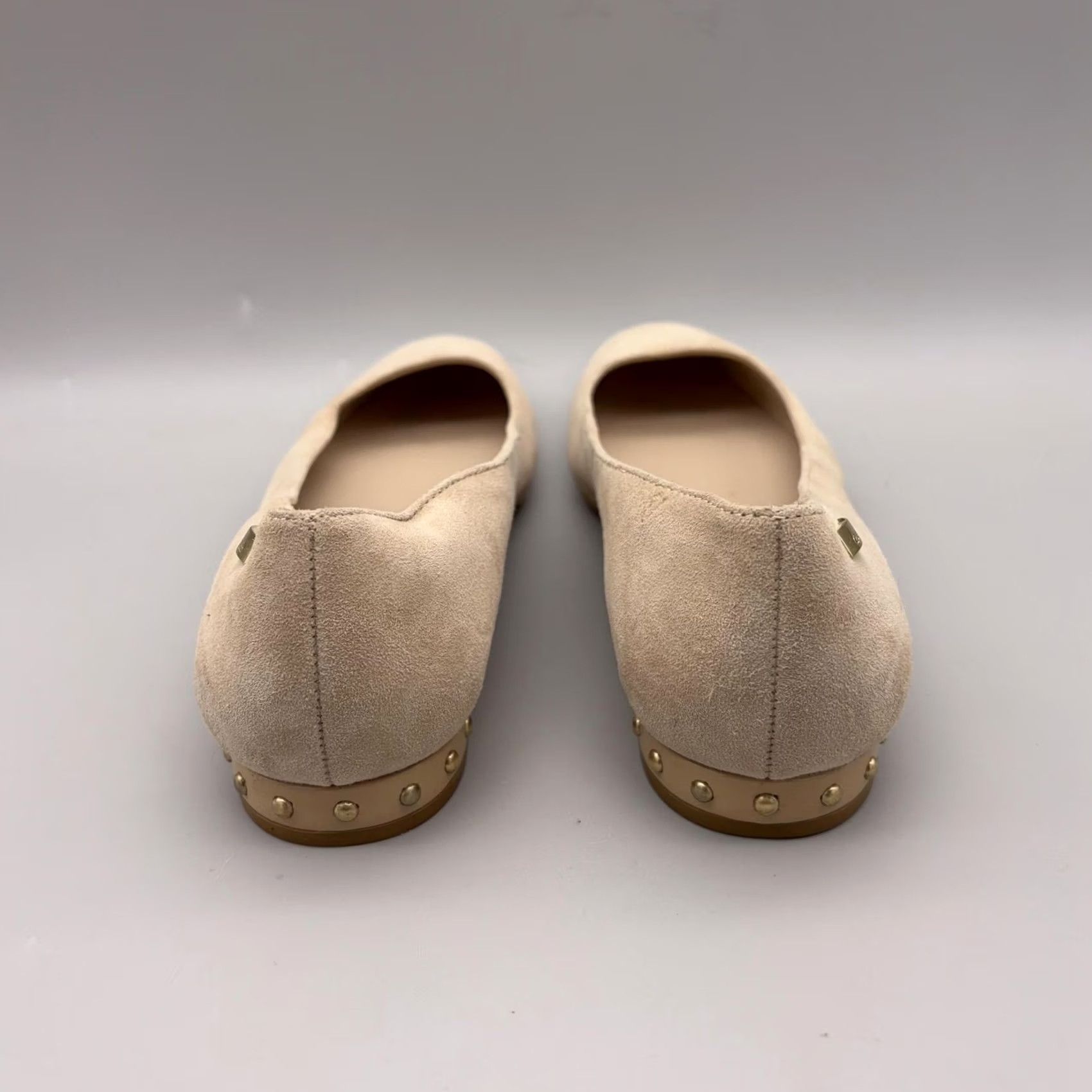 Calvin Klein Calvin Klein Flats Womens Size 7 Beige Suede Ballet Stud Heel Frederica Shoes Size US 7 / IT 37 - 6 Thumbnail