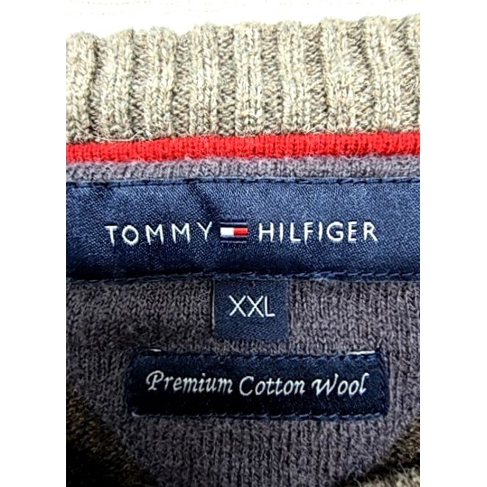 Tommy Hilfiger Tommy Hilfiger Men’s Gray Brown Stripe Crewneck Sweater XXL Long Sleeve Size US XXL / EU 58 / 5 - 4 Thumbnail