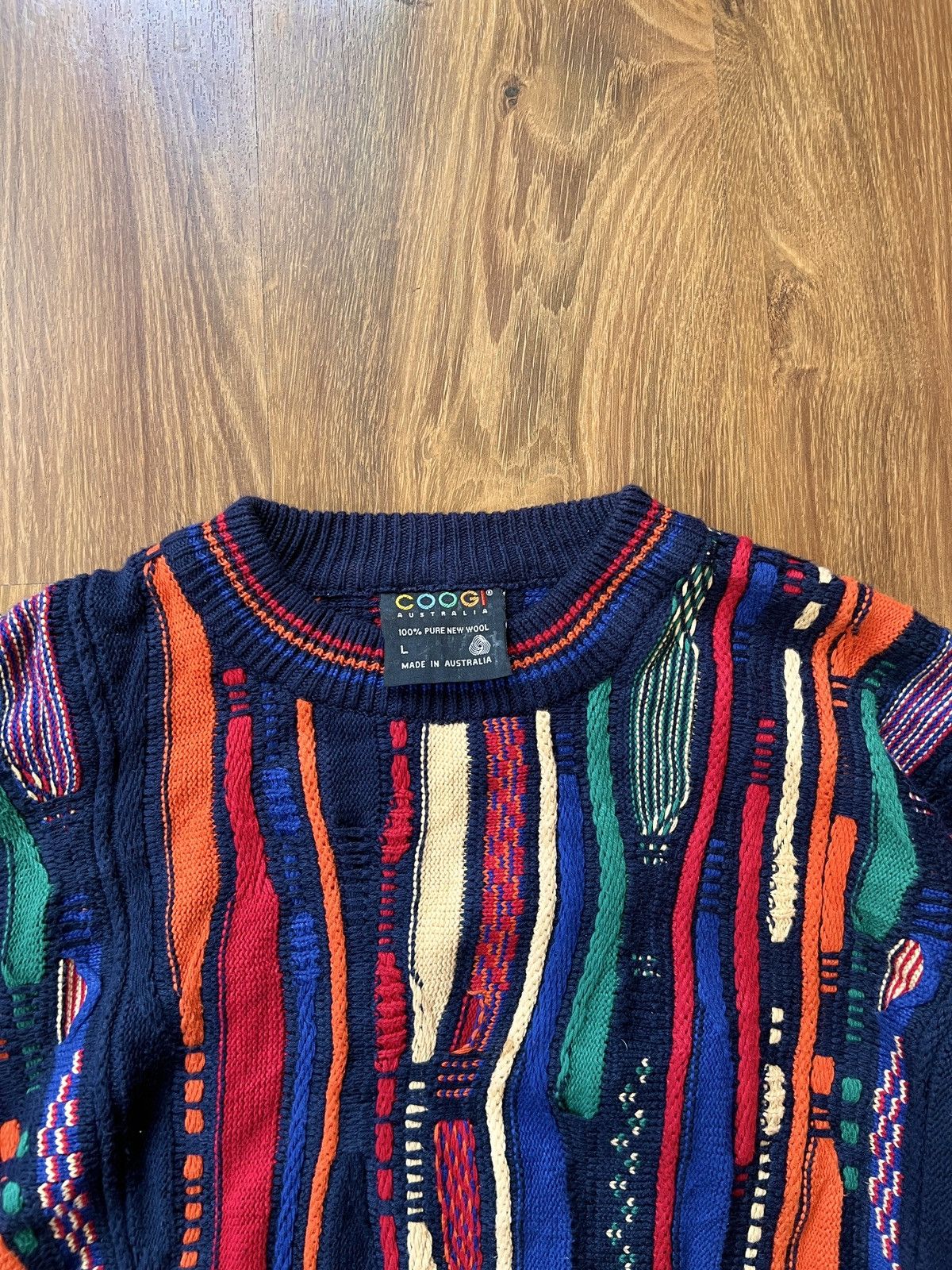 Coogi Rare Coogi 3D Knit / Sweater (Red/Blue/Green/Orange) Size US L / EU 52-54 / 3 - 4 Thumbnail