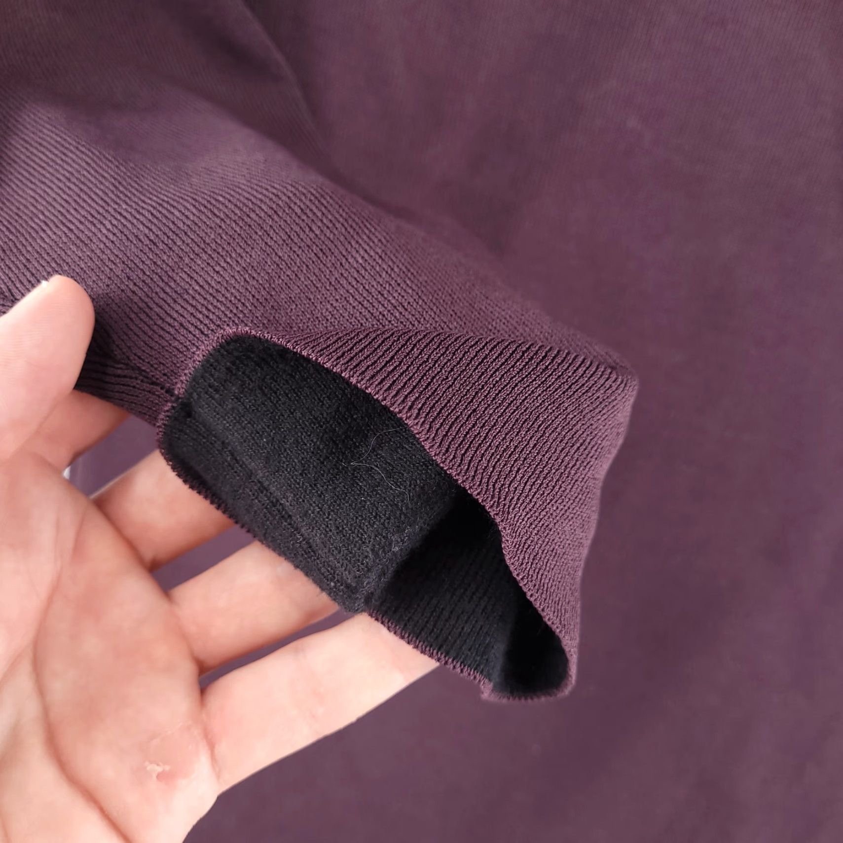 Ann Taylor Ann Taylor Dress Womens XST Tall Purple Stretch Sheath Midi Rayon Blend Sleeves 3/4 Sleeve Violet Pattern Solid Vintage No Size XS / US 0-2 / IT 36-38 - 3 Thumbnail