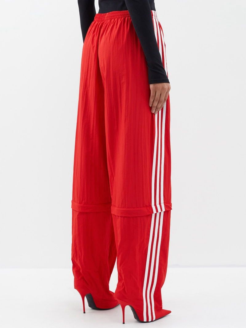 Adidas × Balenciaga Balenciaga x Adidas Red Track Pants with Heeled Boots Size 25" / US 0 / IT 36 - 6 Thumbnail