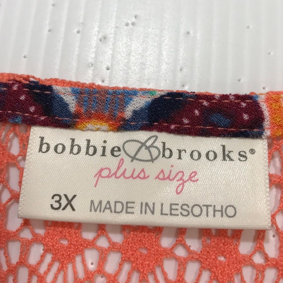 Other Bobbie Brooks Boho Southwest Lace Accent Blouse Women 3X Size 3XL / US 20-22 - 4 Thumbnail