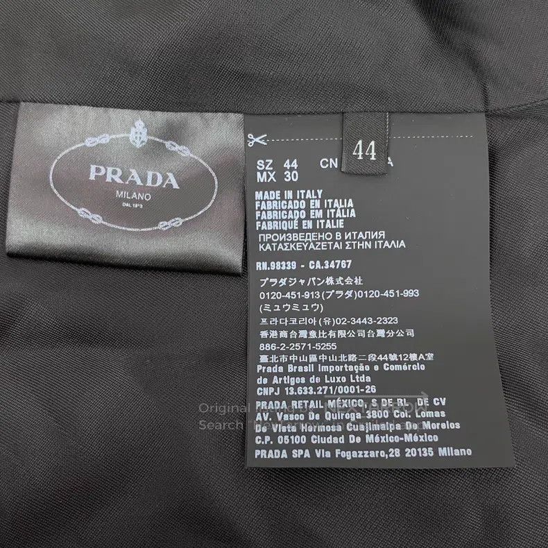 Prada Prada Dark gray sheep wool lapel single-breasted long-slee Size 44R - 6 Thumbnail