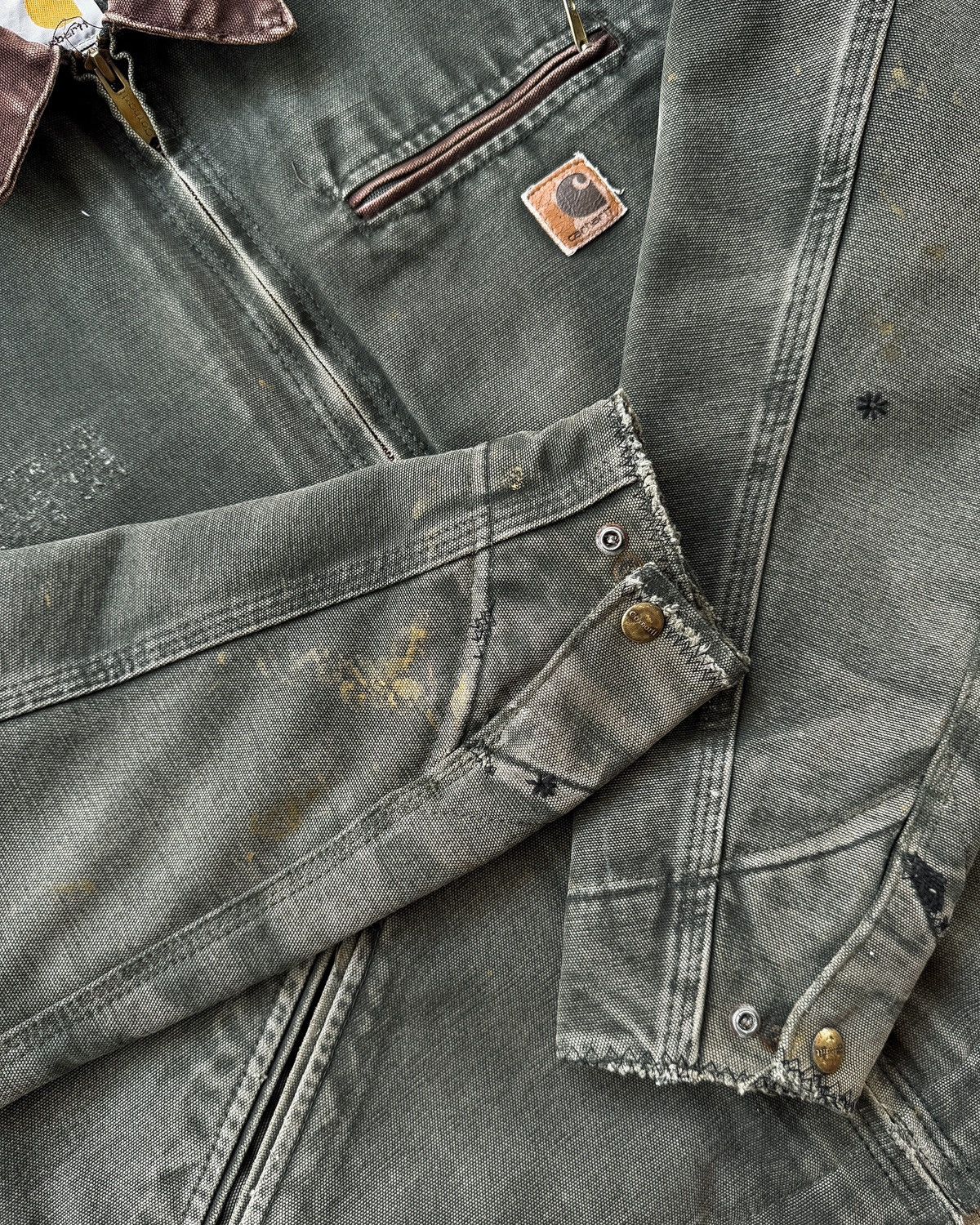 Carhartt Distressed Vintage Carhartt Detroit Jacket J97 MOS Size US M / EU 48-50 / 2 - 10 Thumbnail