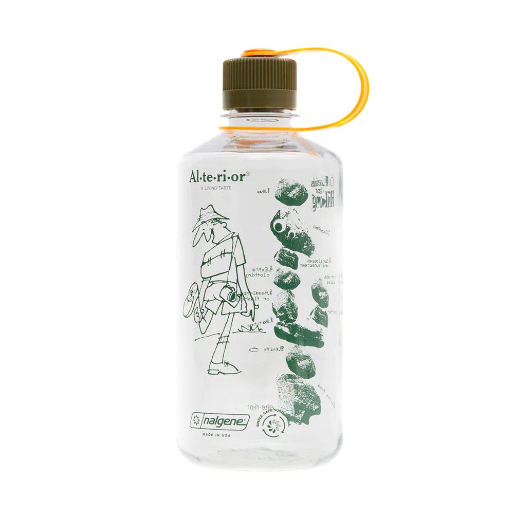 image of Jam 32Oz Nalgene Hiking Essentials Bottle Brown / Gorpcore in Clear, Men's