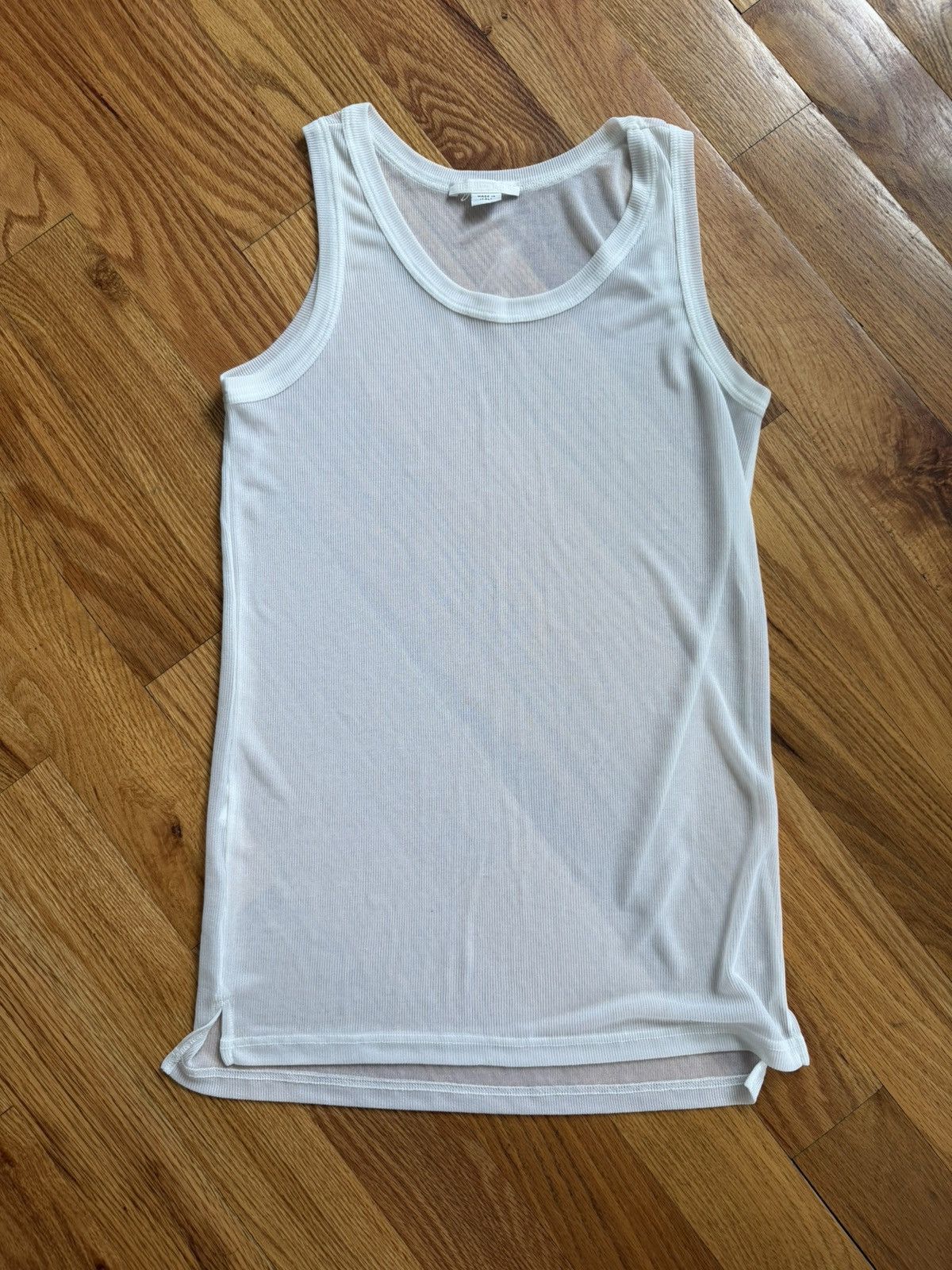 Helmut Lang Vintage 90's Archive Micro Ribbed Tank Top | Grailed