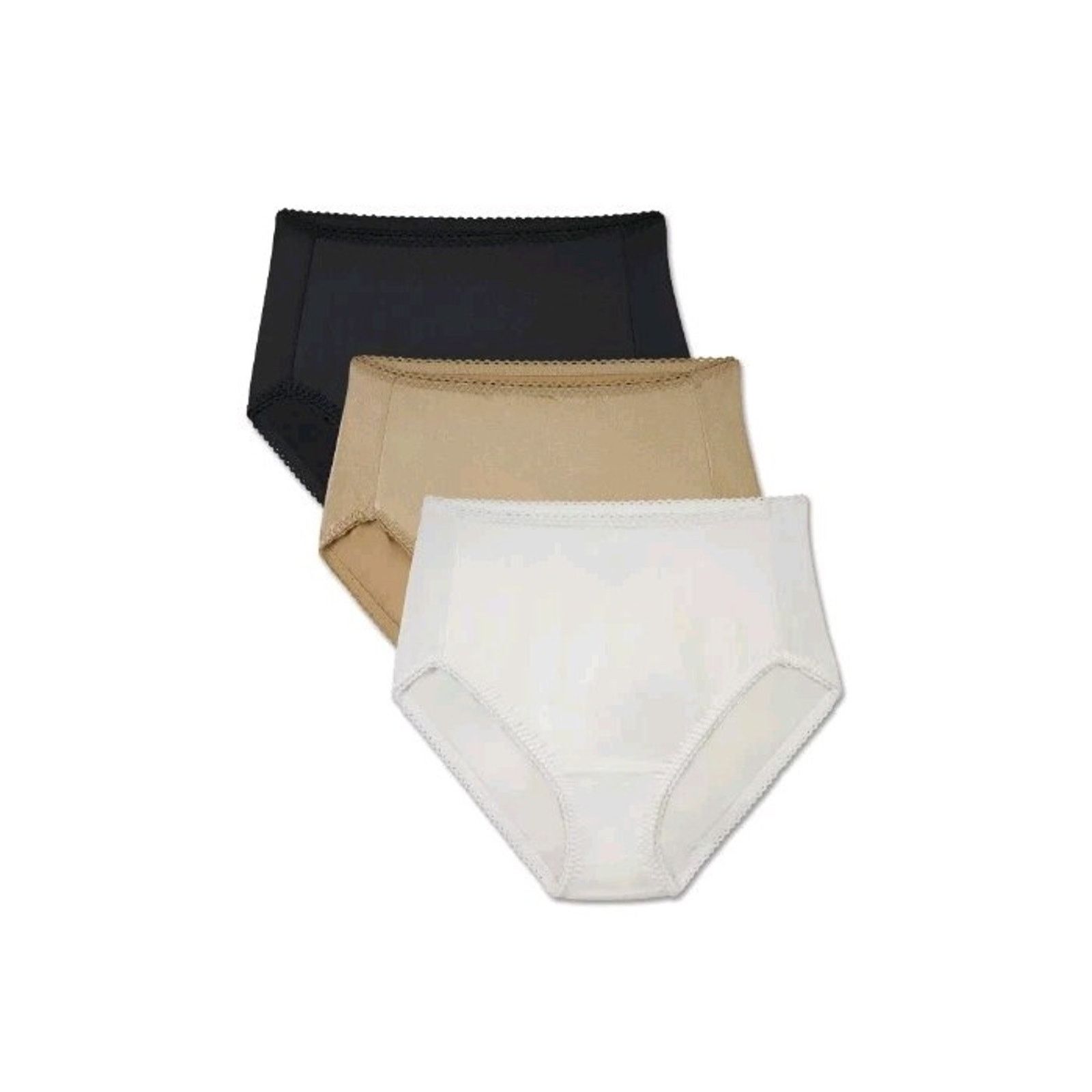 Other VANITY FAIR Women 3-Pair Hi Cut Panties Nylon Size 5XL/12 Size ONE SIZE - 2 Thumbnail