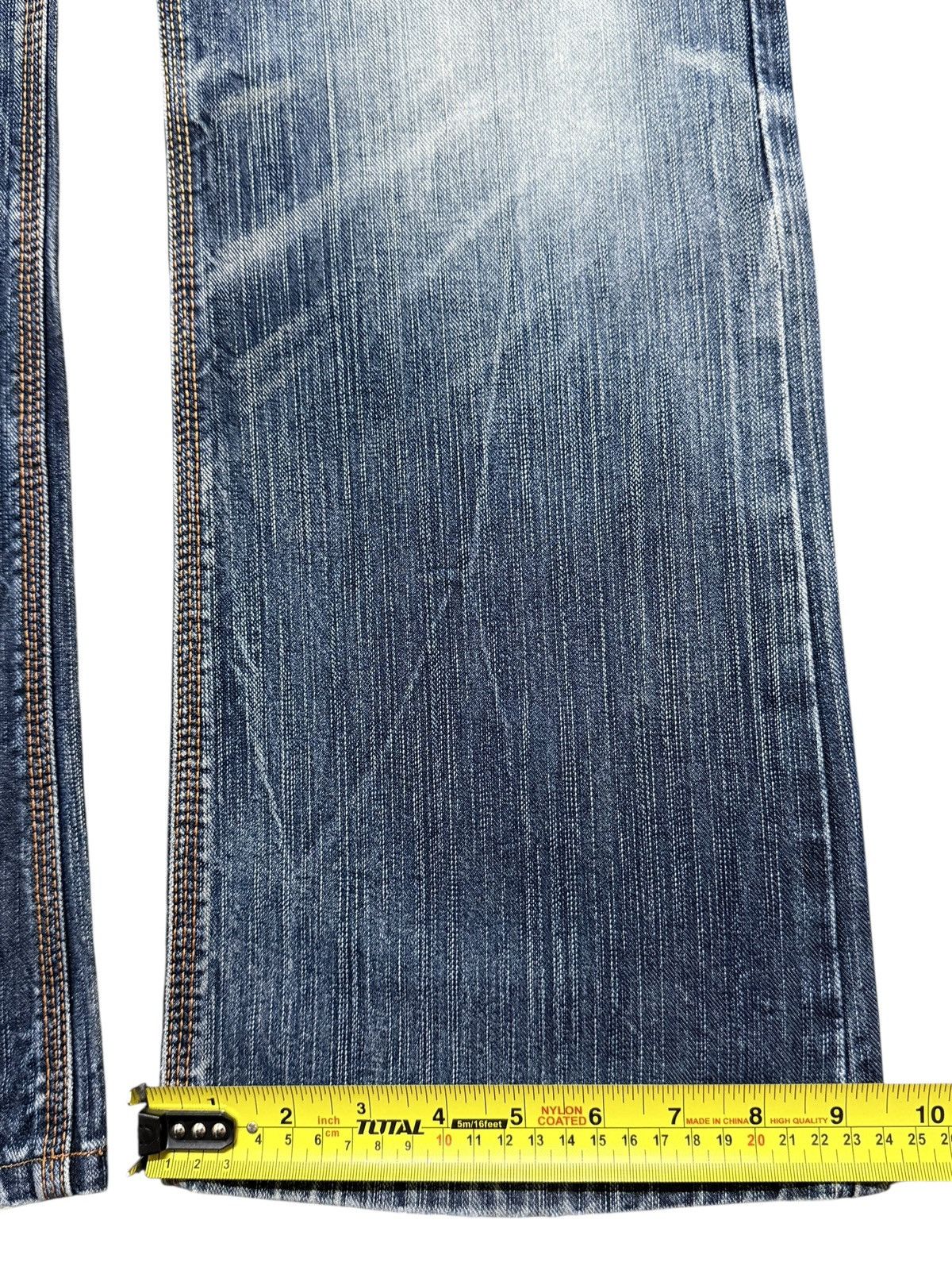 Edwin Vintage 90s Edwin XV Faded Wash Whisker Distressed Bootcut Size US 31 - 17 Thumbnail