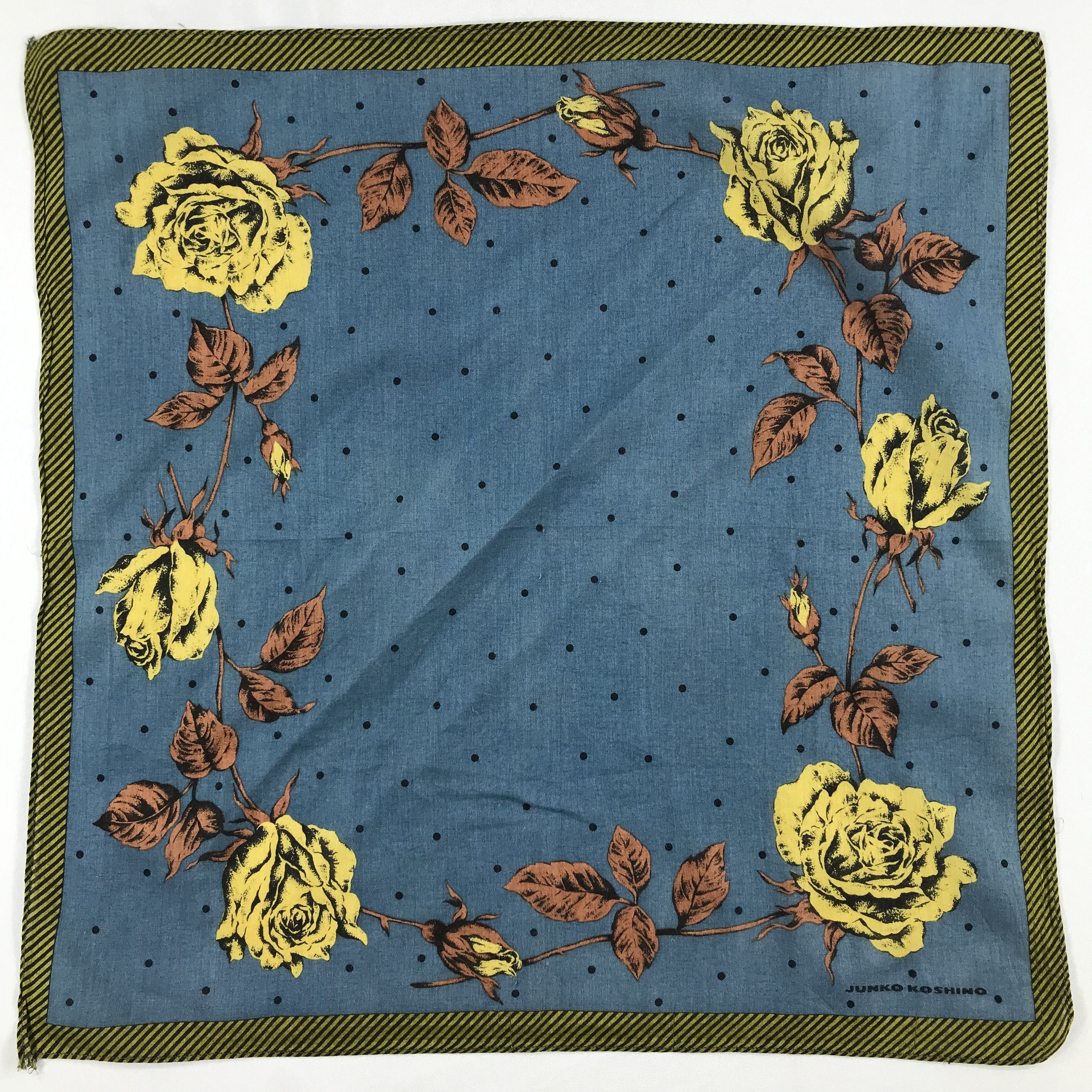 Mr. Junko × Vintage Junko Koshino Bandana / Handkerchief / Neckerchief - S1941 Size ONE SIZE - 1 Thumbnail