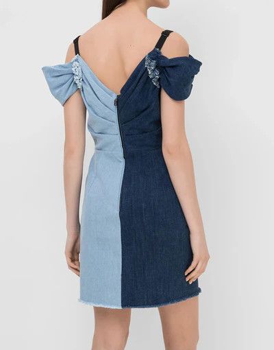 Dolce & Gabbana o1y0825 Denim Mini Dress in Blue Size XS / US 0-2 / IT 36-38 - 3 Thumbnail