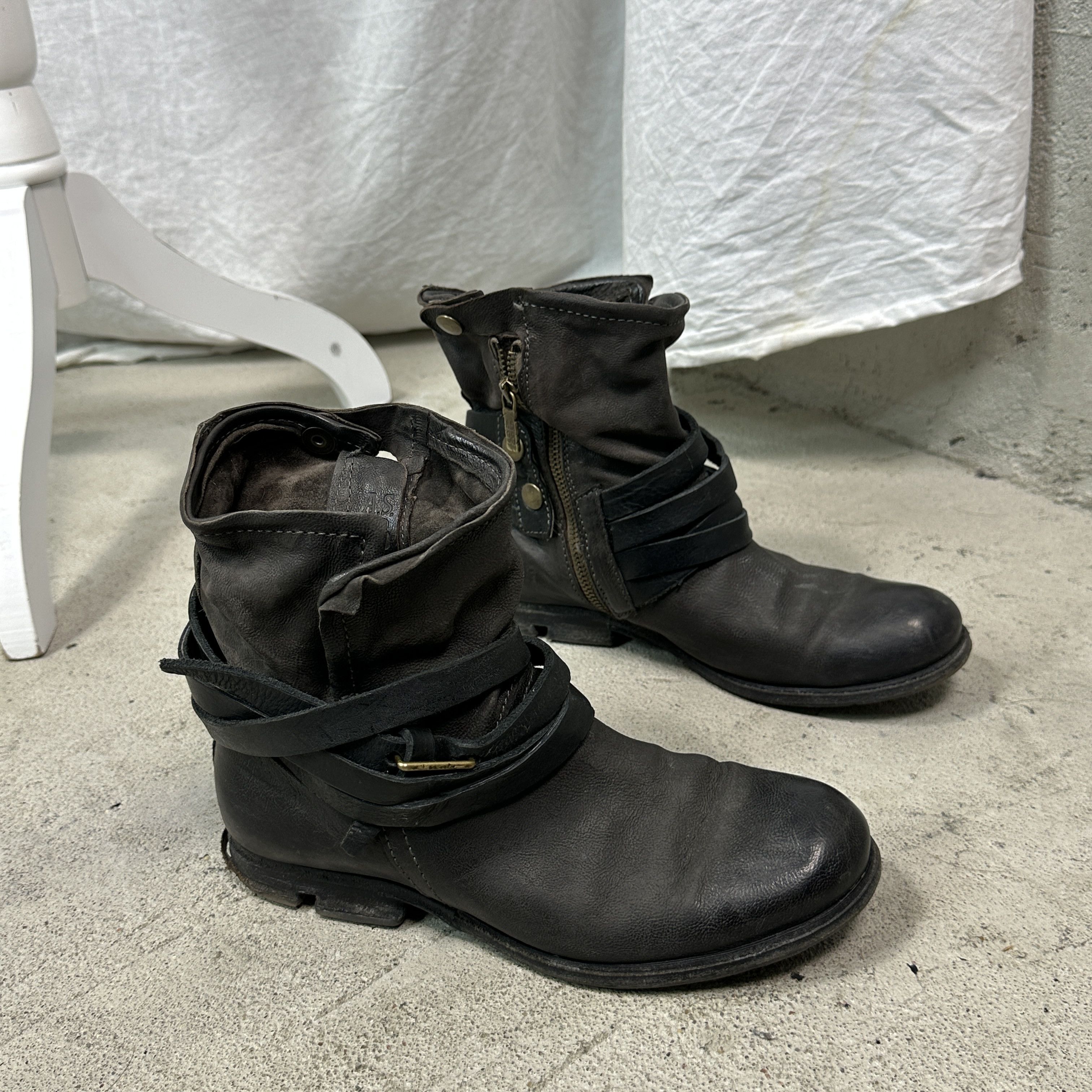 A.S.98 Vintage Leather Airstep Pirate Strapped A.S.98 Boots Y2K Size US 9 / IT 39 - 7 Thumbnail