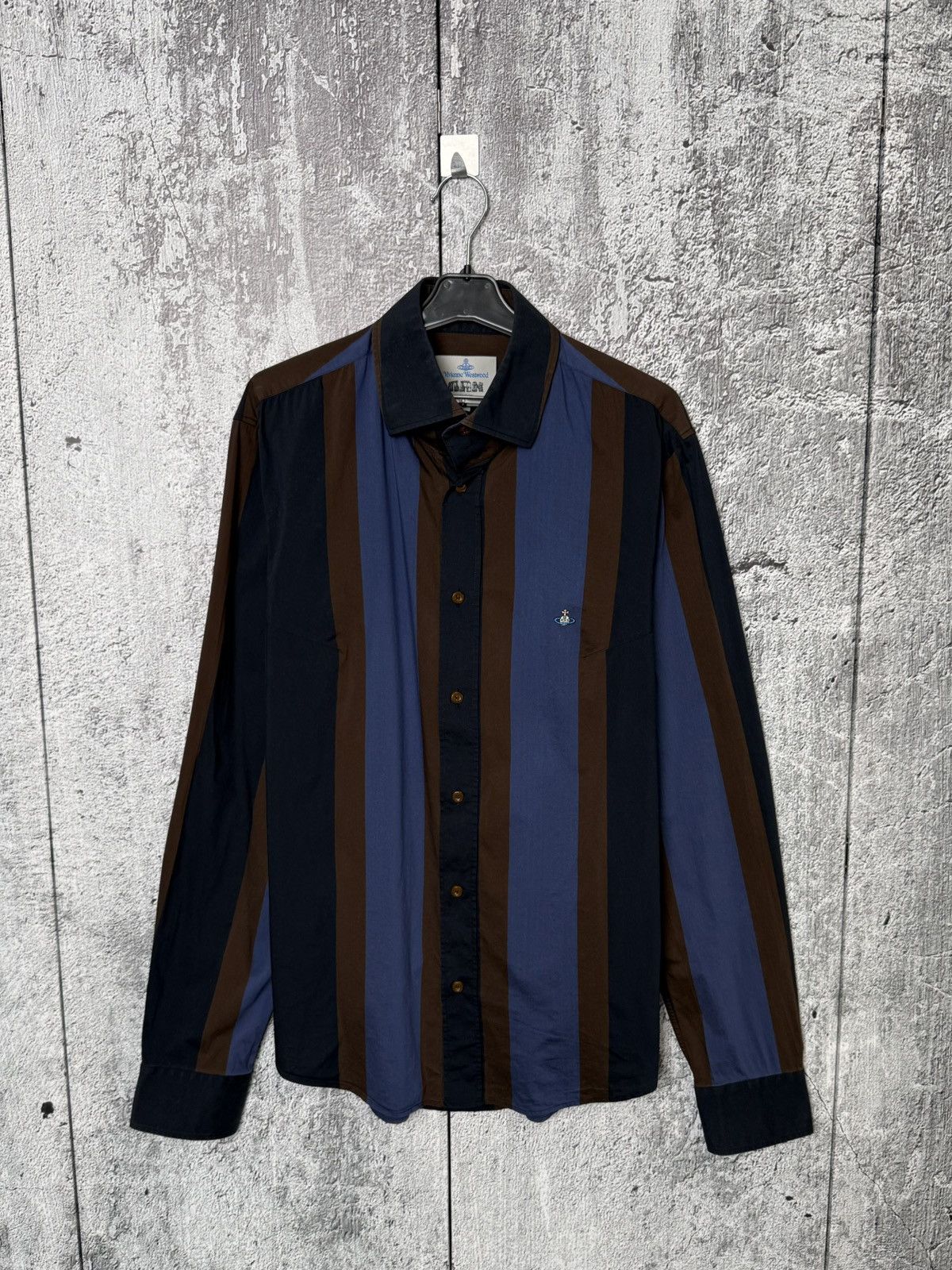Vivienne Westwood Vintage Vivienne Westwood Striped Button Long Sleeve Shirt Size US L / EU 52-54 / 3 - 1 Thumbnail